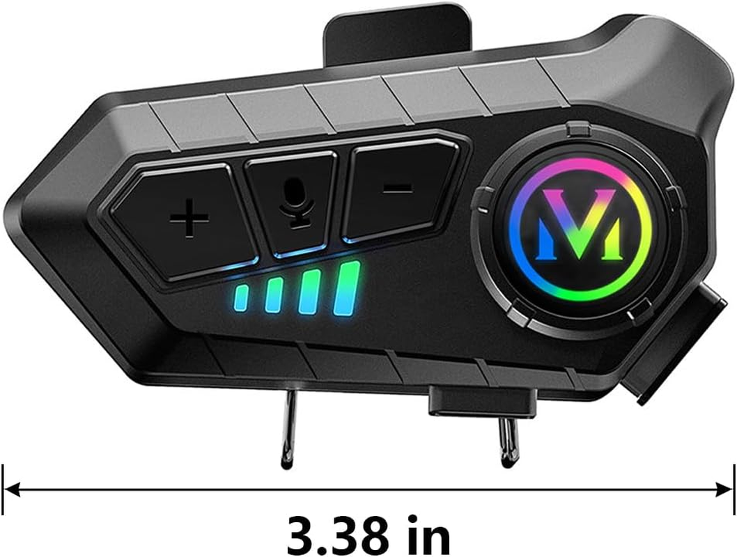 Gorise Split Motorcycle Helmet Bluetooth Headset 5.3 Chip Compatible with a Variety of Motorcycle Helmets image number 2