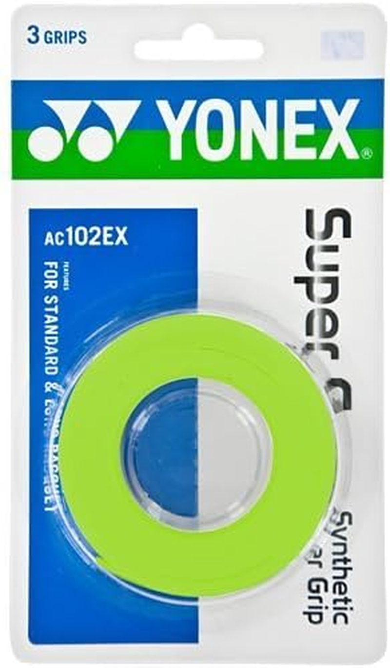 YONEX Overgrip Super GRAP 3 Pack - Tennis, Badminton, Squash - Choice of Colors
