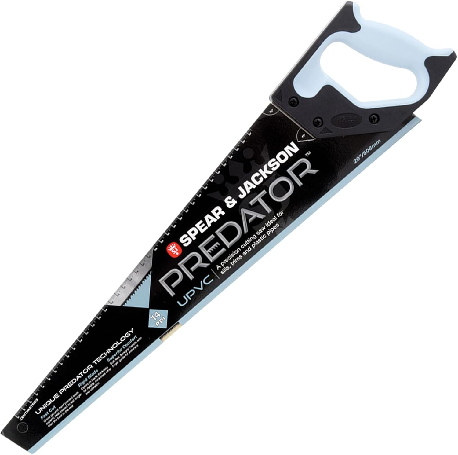 Spear & Jackson B9822 Triple Pack Predator Universal Saw, 22" X 8Pts (Pack of 3 Saws) - Upvc Saw