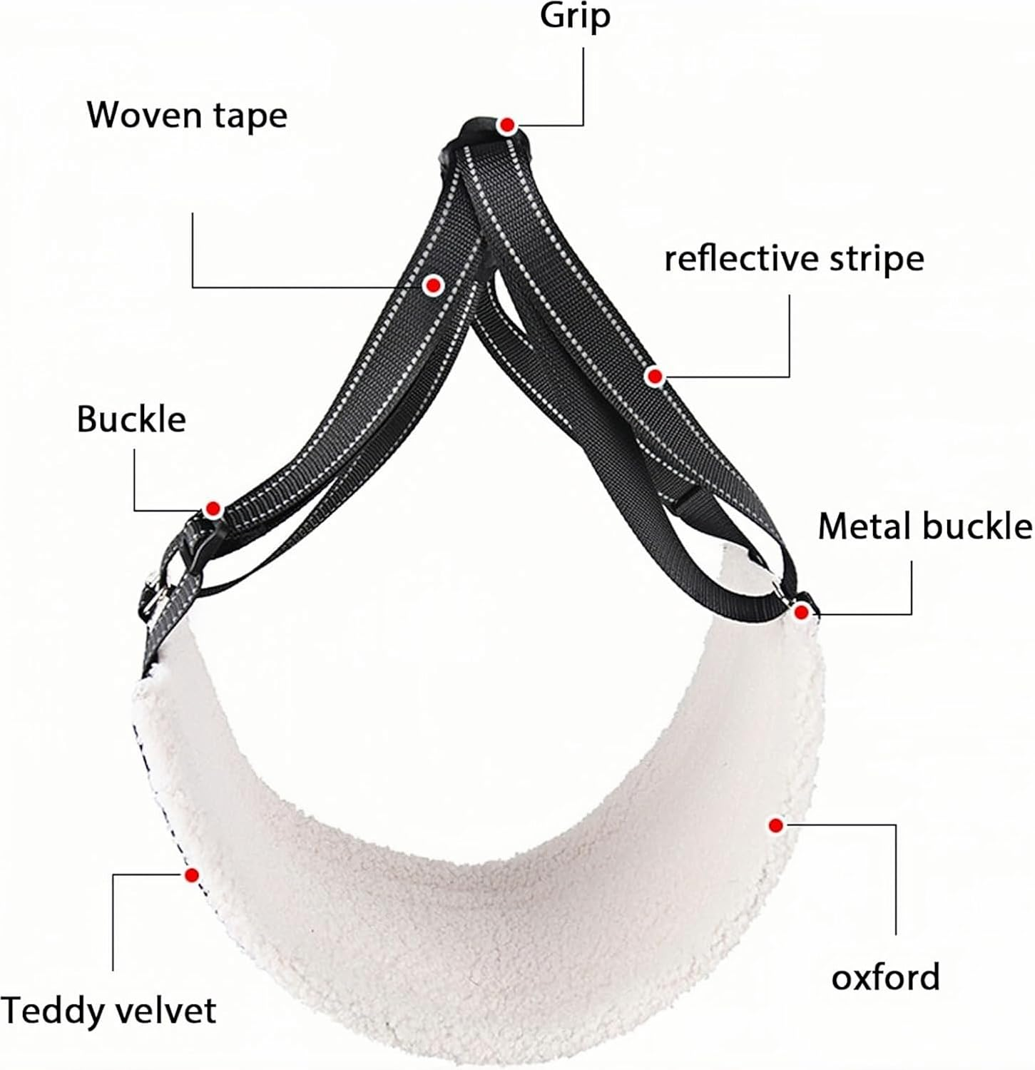 Adjustable Dog Harness Dog Walking Aid Dog Stairs Dog Rear Lift Support Harness Small, Medium and Large Dog Rehabilitation Carry Strap for Spinal Cord Infarction Osteoarthritis