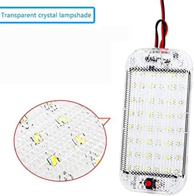 12V Interior LED Lights with On/Off Switch - 5W Daylight 500LM, Interior Lighting for Caravan Van Car, Truck，Motorhome Trailer Camper Boat - Pack of 4 image number 3