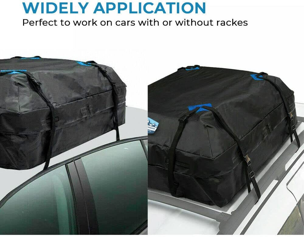 Alpen Outdoor Waterproof Car Roof Top Bag Rack Luggage Cargo Carrier Bag Travel Bag Storage 414L (Bag: 111 X 86 X 43 Cm Mat: 128 X 110 Cm) image number 5