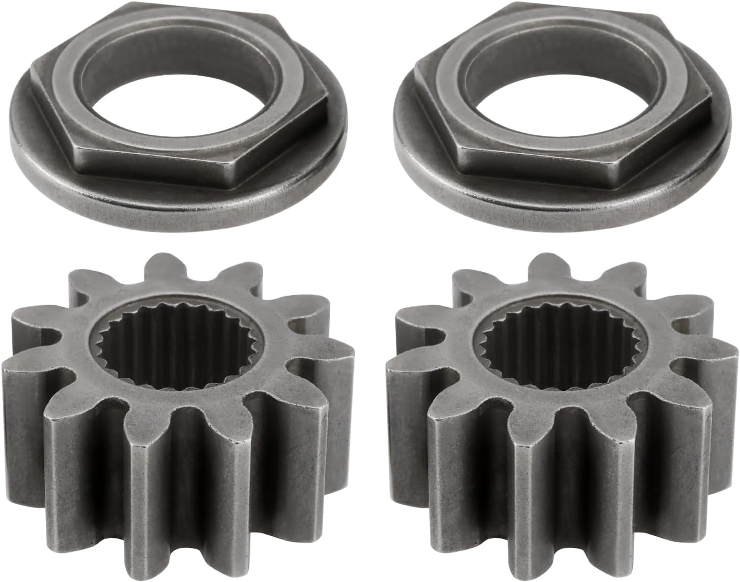 Emagtech 2 Set Steering Shaft Pinion Gear and Bushing Kit Compatible with MTD Compatible with Cub Cadet 717-1554, 917-1554, 941-0656A, 741-0656A Lawnmower Steering Precision image number 3