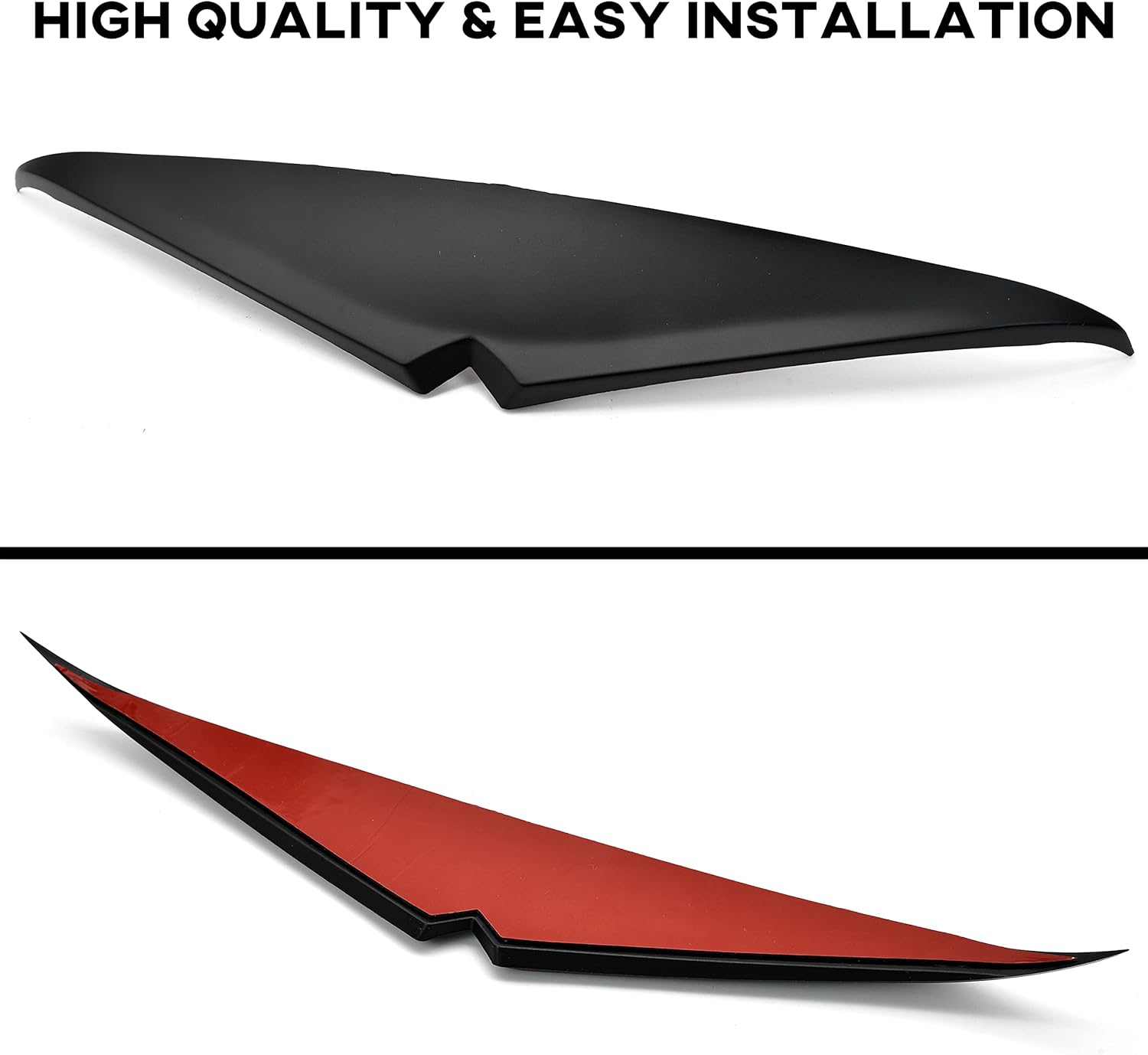 Headlight Eyebrows Sticker for 2015-Up Road Glide, Black Headlamp Eyebrow Eyelids Upper Tip Trim Decoration Cover Visor Decoration for Harley Davidson Road Glide 2015-Later Accessories image number 3