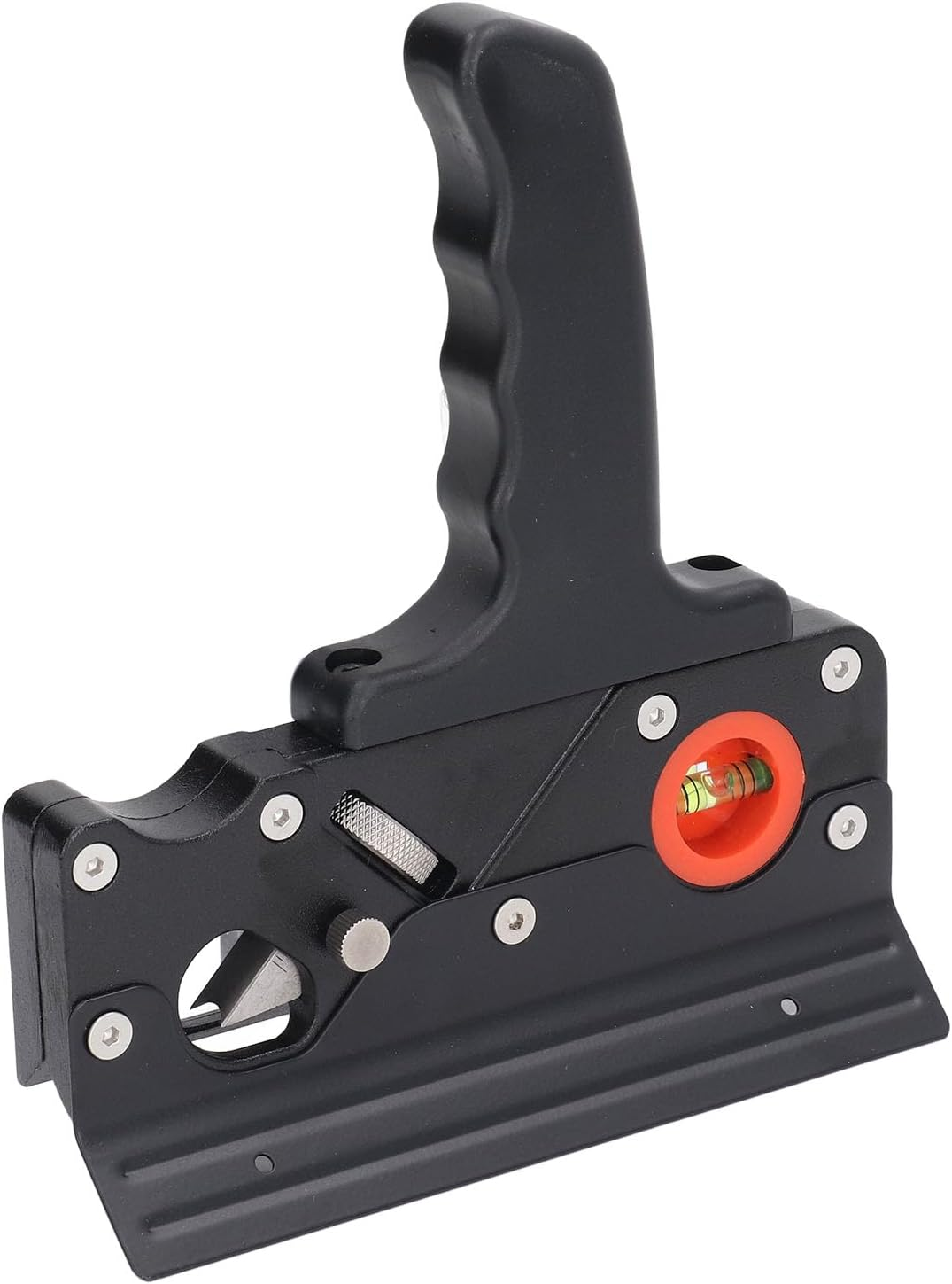 Chamfer Plane Tool Edging Planer Woodworking Beveling Bevel Hand Planer Alloy Woodworker for DIY Angle Milling Cutters (Black)