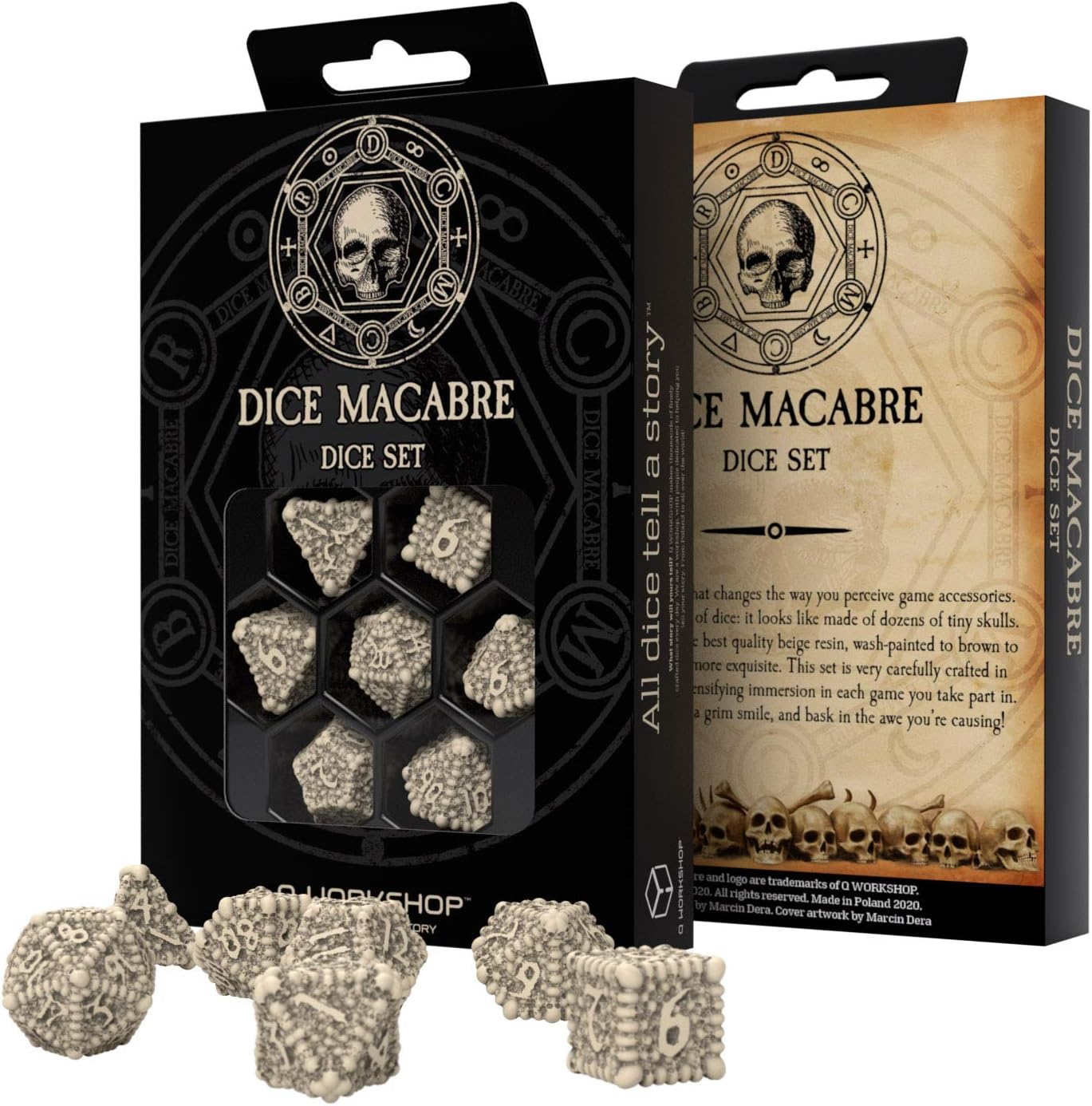 Q-Workshop DICE Macabre (Dice Set) Mixed