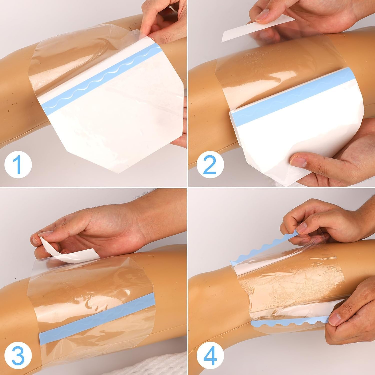 20Pcs Octagonal Self-Adhesive Cellulite Tapes Invisible Waterproof Anti-Chafing Lift and Glow Patches, Invisible Inner Thigh Lift Tape, Adhesive Transparent Body Octagon Tape for Women Leg Inner image number 5