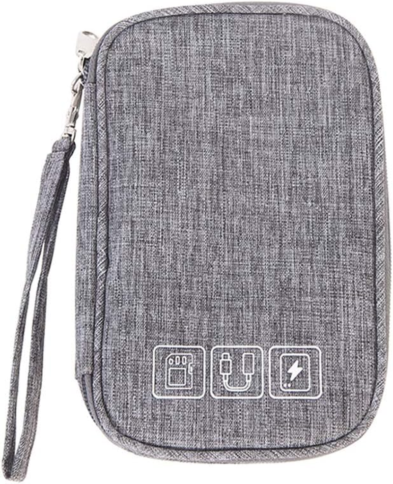 Portable Travel Electronics Accessories Storage Bag Universal Gadget Organizer Pouch for Passport,Usb Cable,Charger,Power Bank,Earphones,Sd Card and Hard Drive Etc