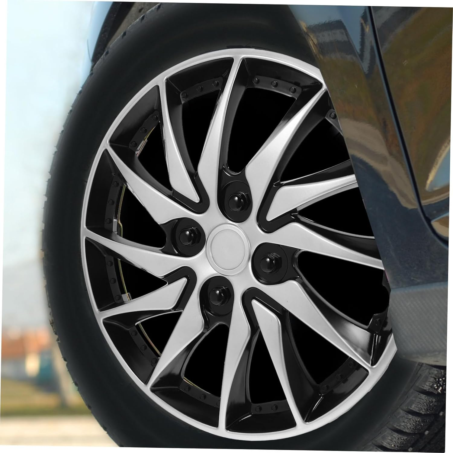 TIDTALEO 14 Inch Car Wheel Hubcap Cover PP Material Easy to Clean Protect Steel Wheel for 14" Rims Auto Upgrade Appearance Accessory