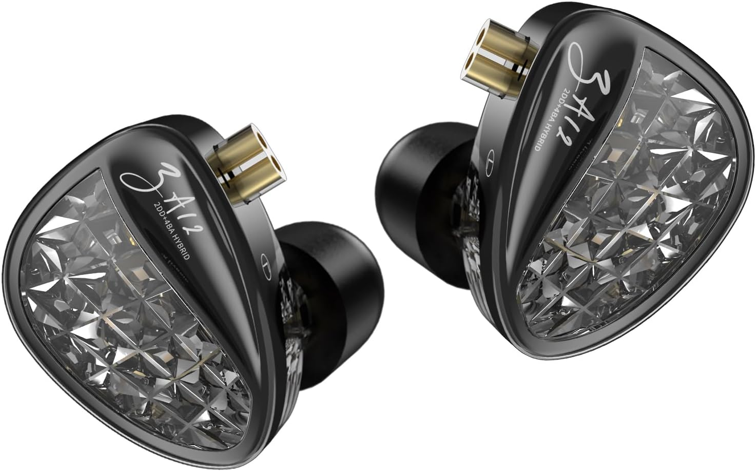 KINBOOFI KZ ZA12 Wired Earphones, 2DD and 4BA Hybrid IEM Earphones, Strong Bass in Ear Headphones, Stereo Sound Earbuds with 3.5Mm Jack, Noise Isolating Headset, High Sensitivity in Ear Monitors image number 5