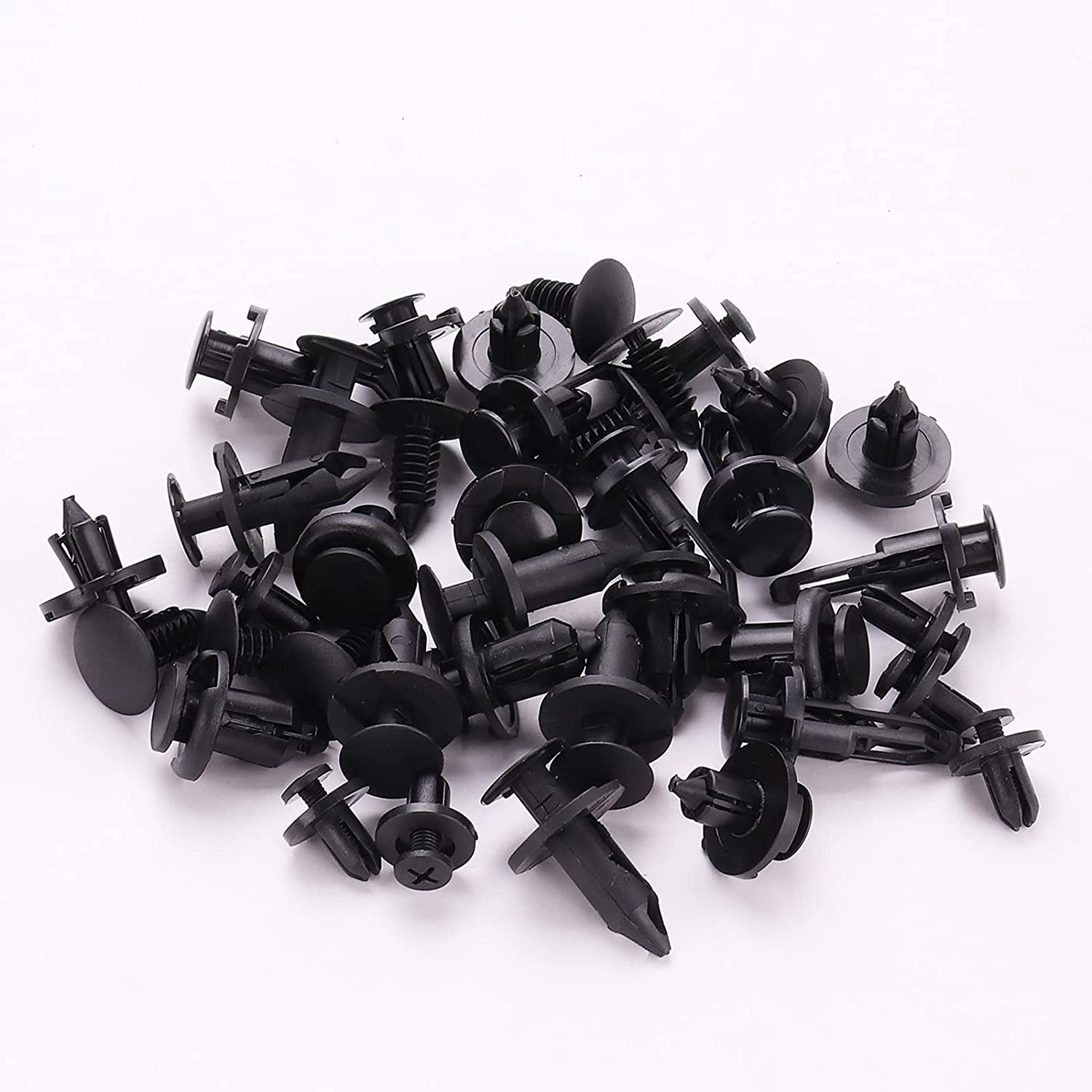 Kinstecks 300PCS 6 Sizes Fender Clips Nylon Bumper Fender Trim Panel Clips Fastener Rivet Retainer Clips for GM Ford Toyota Honda Chrysler Nissan Infiniti Lexus Dodge