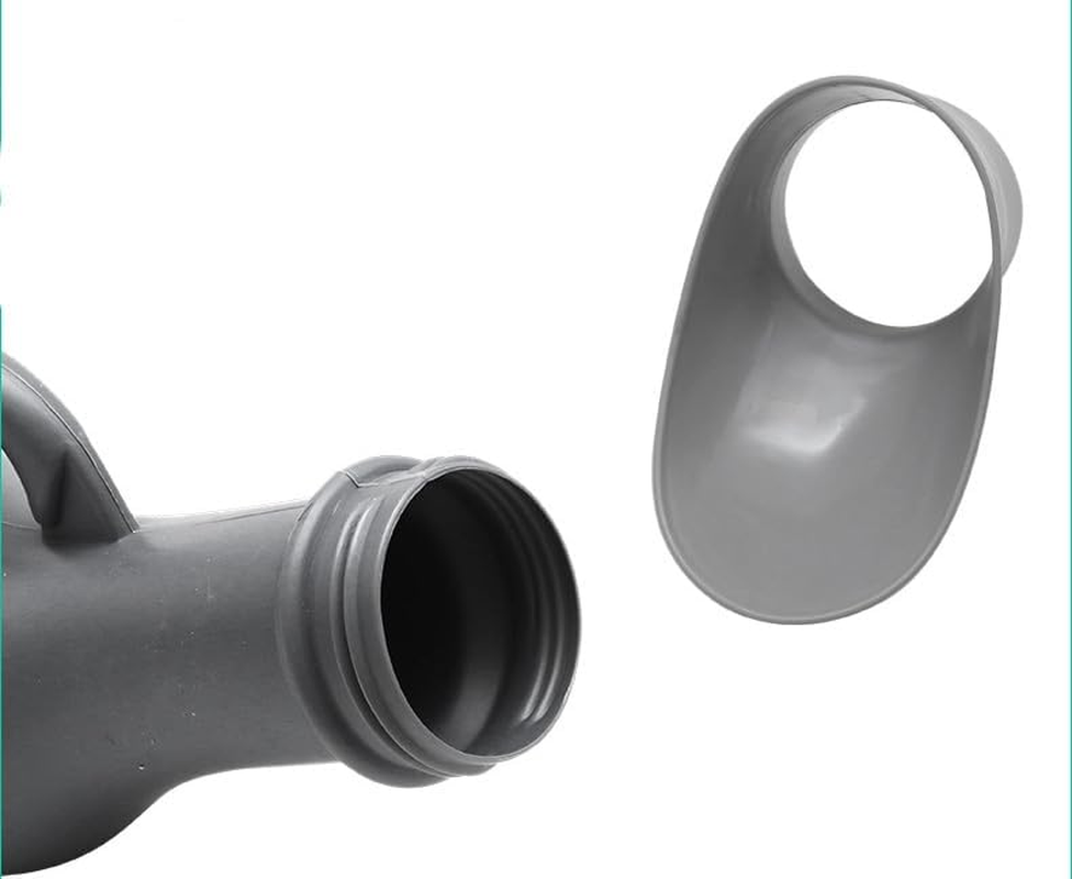 1000Ml Large Capacity Urinal for Men and Women Portable Urine Bottle with Lid Clear Scale No Spill Odorless Design Lightweight and Sturdy Ideal for Seniors Night Use Detachable (Gray) image number 3