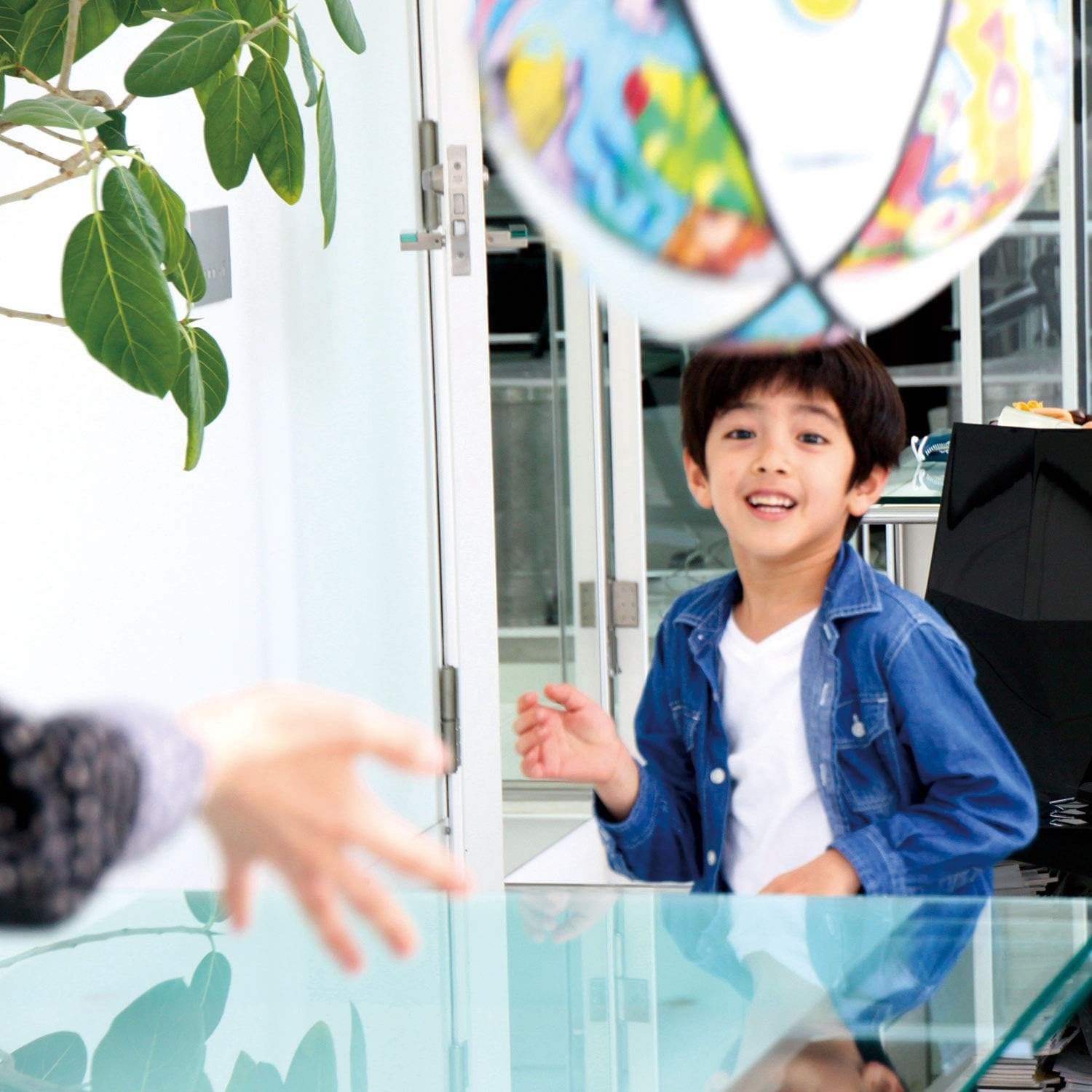 RANGS Olive Ball - DIY Art & Family Fun - Small White Rubber Ball - No Batteries Required - All Ages - 1 Player - Manual Operation image number 3