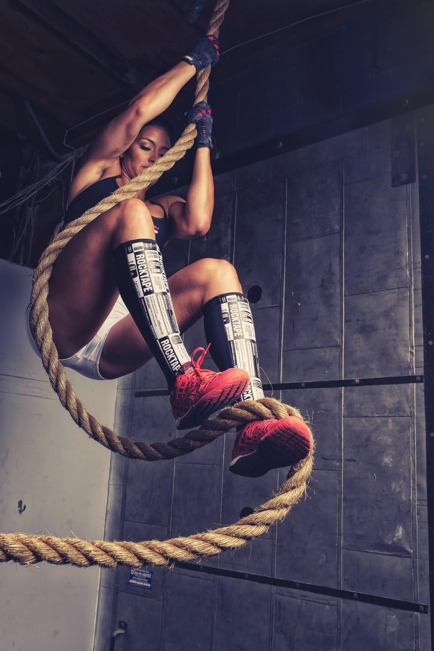 Rocktape Rock Guards, Leg Compression Sleeves for Working Out and Injury Prevention, Protection Shin Guards (2 Sleeves) image number 2