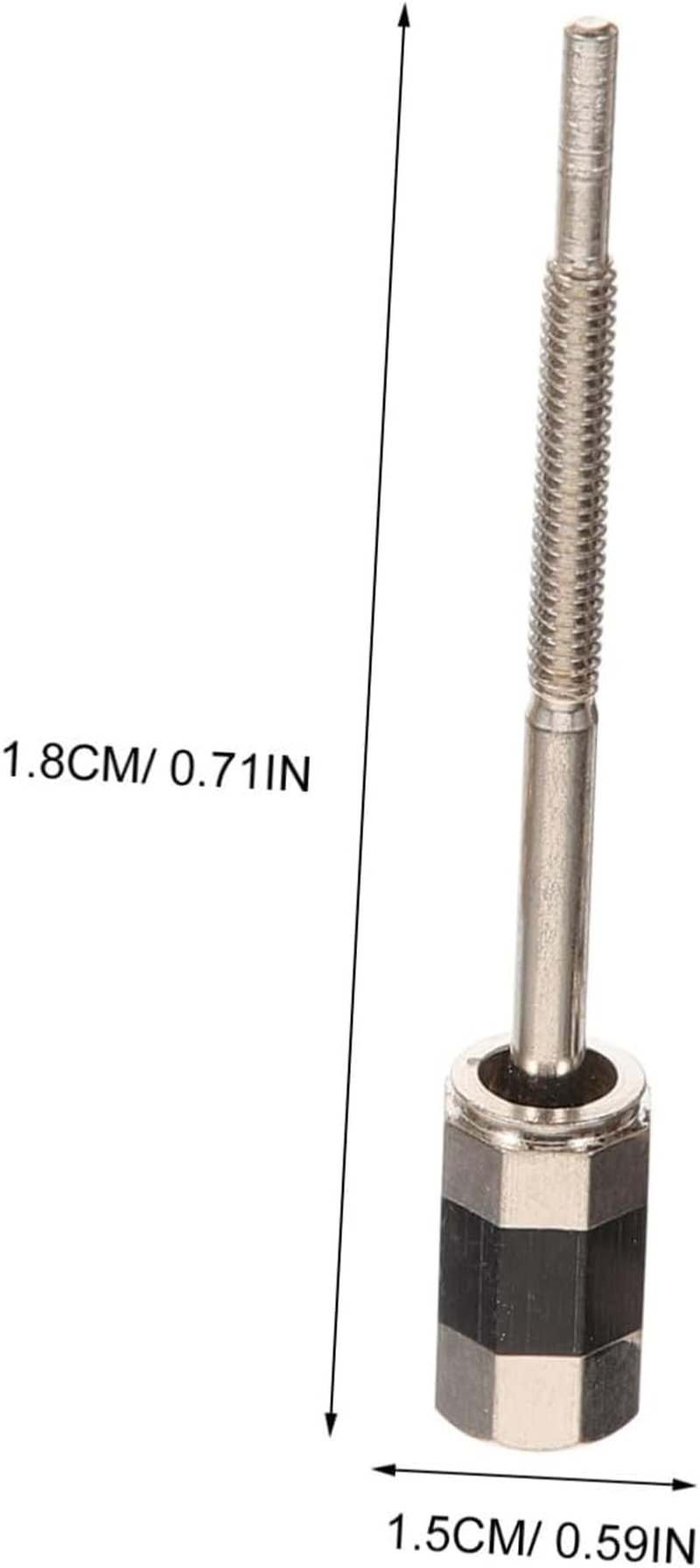 2Pcs 4/4 Violin Bow Frog Screws White Copper Violin Bow Parts Replacement Accessories for Student and Professional String Instrument image number 6