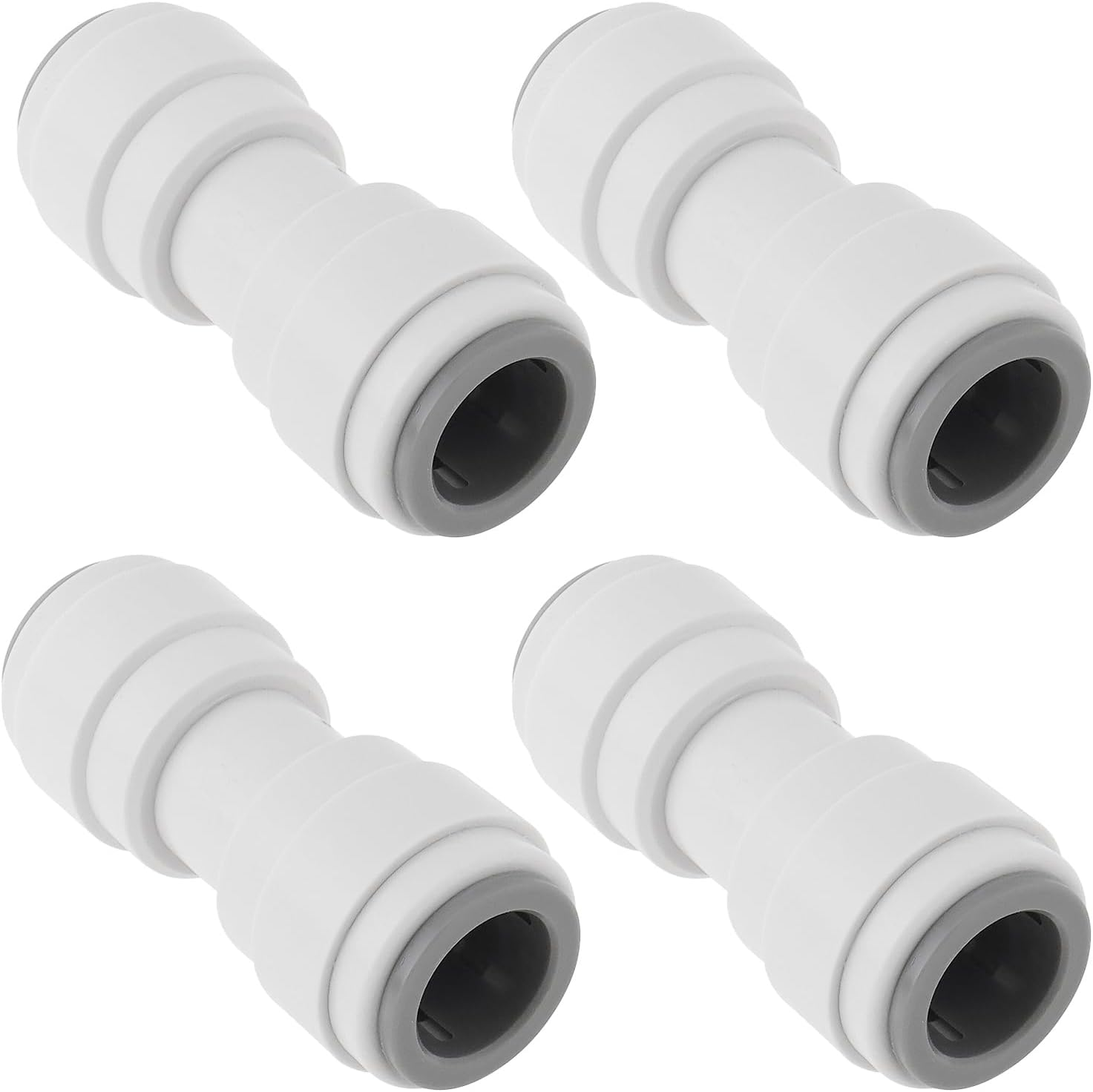 SG Store 4Pcs 12Mm Straight Push Fit Pipe Water Connector Straight Coupling 12Mm Peplace Part PM0412E WS1204 for Water Pipe Connection White image number 4