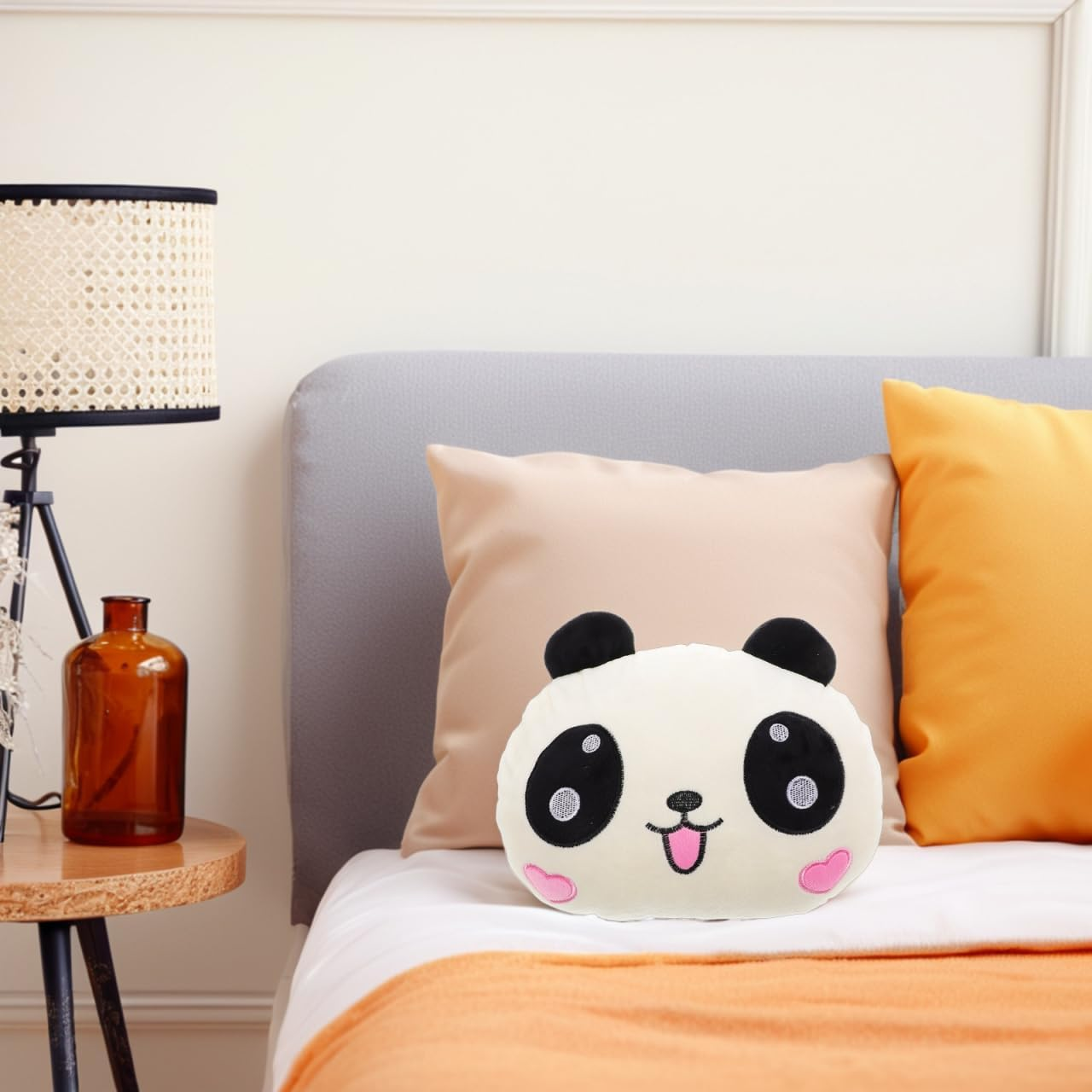Mobestech Cute Panda Design Car Headrest Pillow Memory Foam Pillow for Neck Support for Office and Home image number 3
