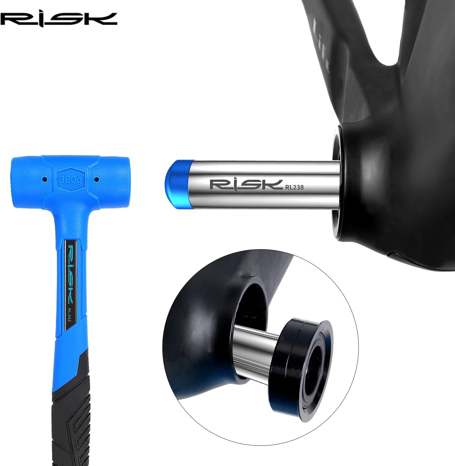 Bicycle Bottom Bracket Bearing Press Tool, Headset Removal Tool image number 2