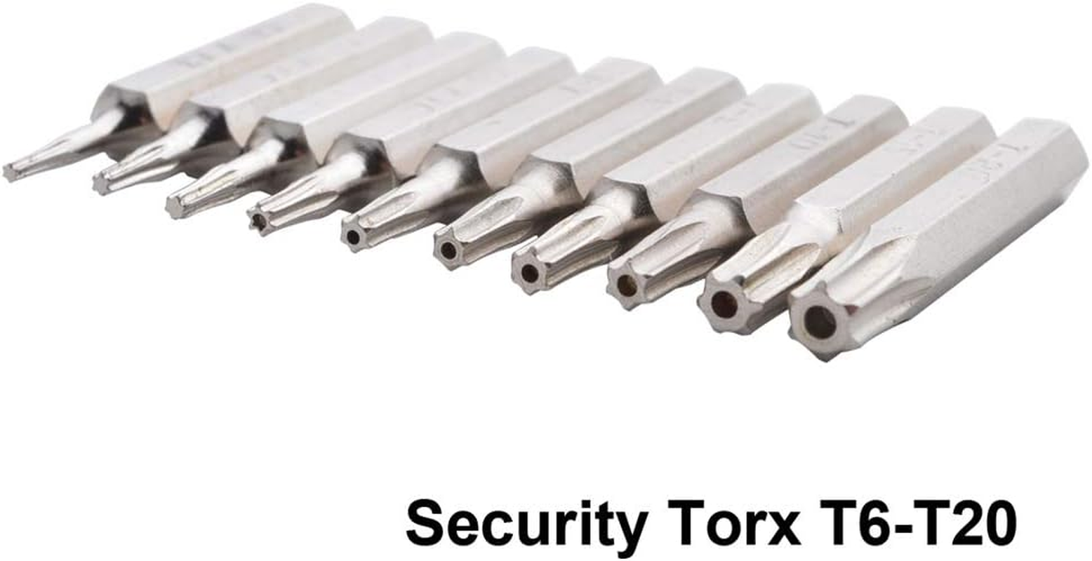 Gunpla 10 Pieces 4 Mm Torx Screwdriver Star Bit Set Precision Head Safety Bits Hex Shank CR-V Steel Quick Release Shaft for Easy Attachment Electronic Repair T3 -T20 image number 5