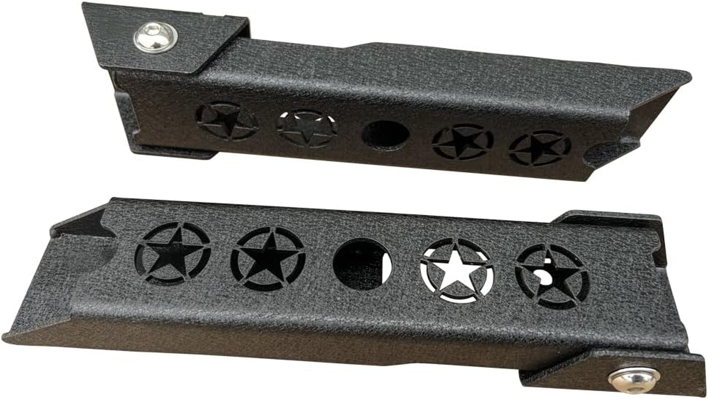 Wrangler Steel Heavy Duty Reinforc Tailgate Hinge Set Compatible with 2017-2018 Jeep Wrangler JK & JKU Unlimited image number 1