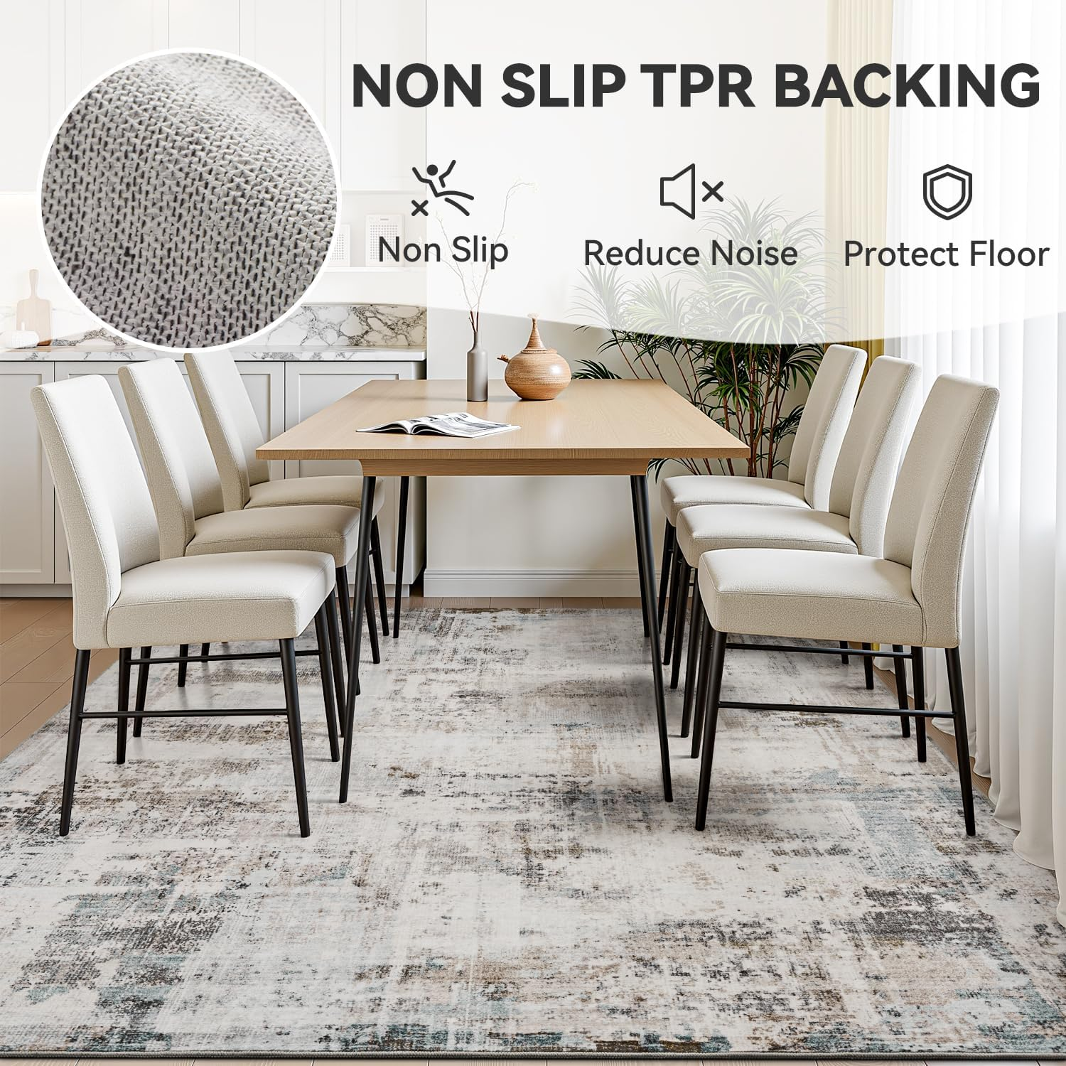 Area Rugs for Living Room 8X10 Machine Washable Carpet Rug Abstract Modern Rugs for Bedrooms Dining Room image number 1