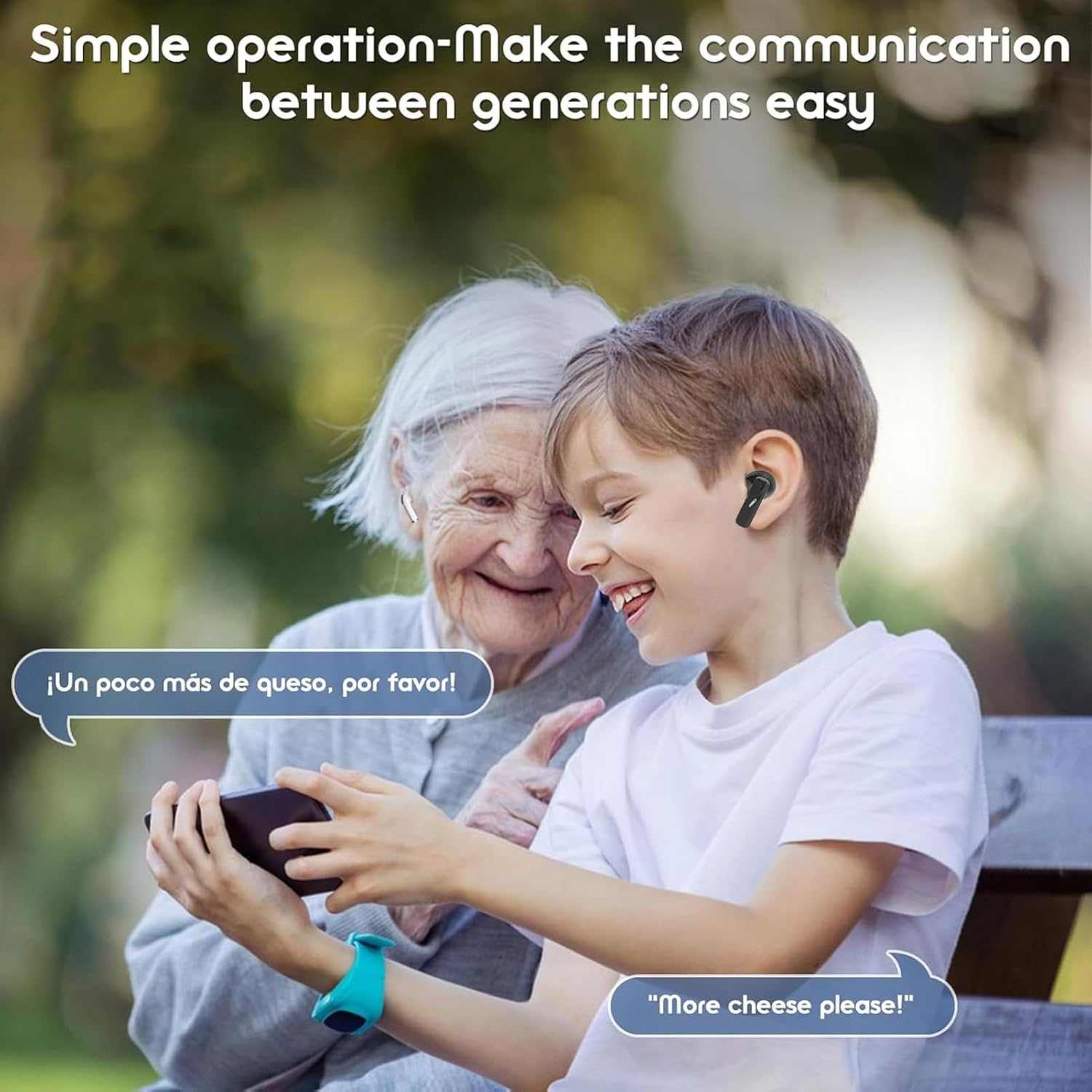 Depisuta AI Translation Earbuds with APP, 164 Languages Real Time Translator, 7 Translation Modes, 5.4 Touch Control Wireless Earphones for Travel, Business, Learning image number 5