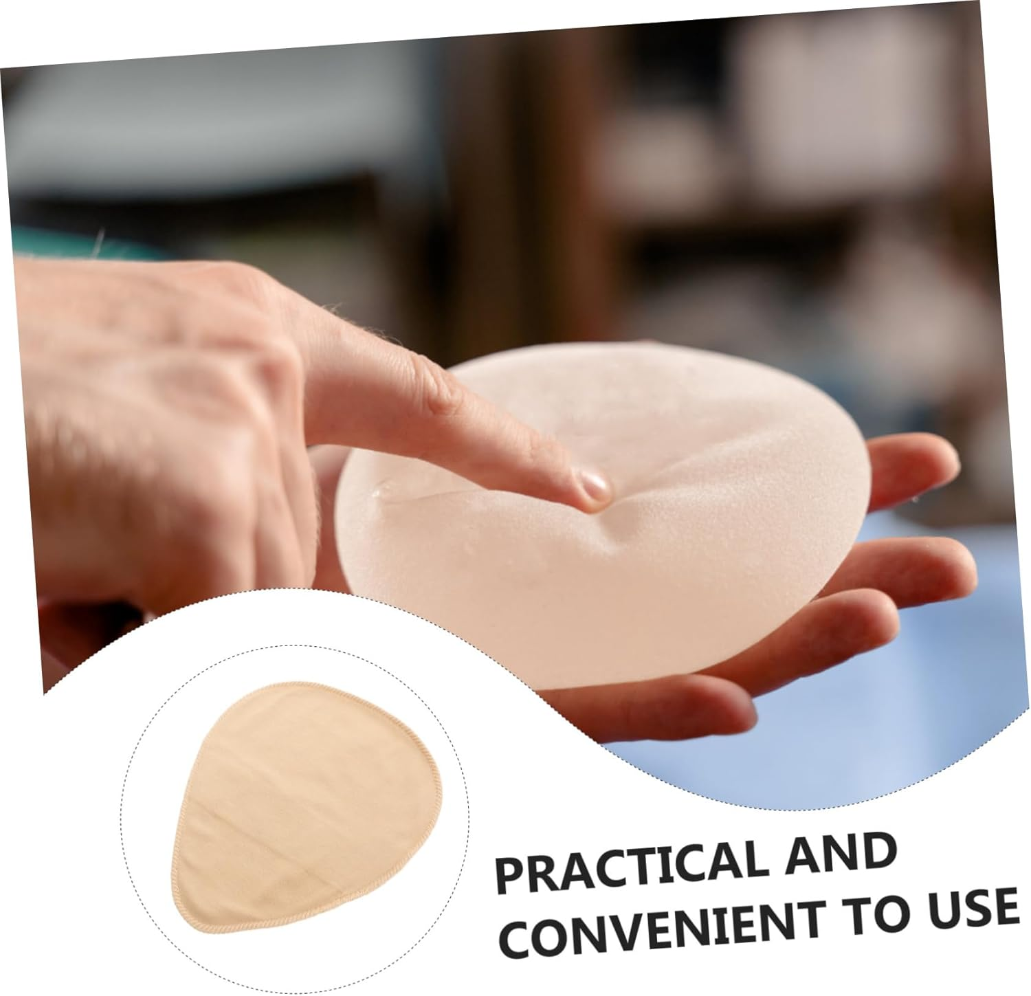 ROMISBABA Soft Women Bra Pads Sleeve Prosthesis Bra Pad Cover Bra Accessories for Women image number 6