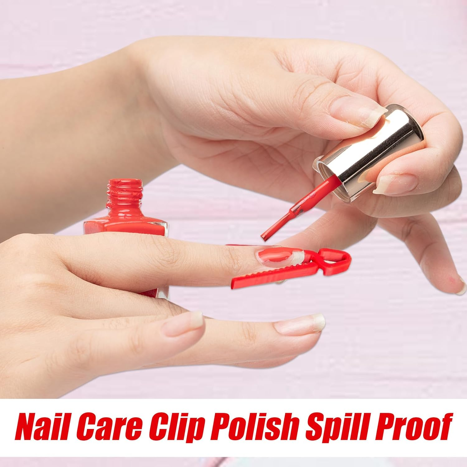 Moreeulsi Nail Polish Protector, Fingernail Clamp - Reusable 3D Print Nail Guards for Salon Home Travel Party Everyday Wear Manicure Stamping French Tip image number 2