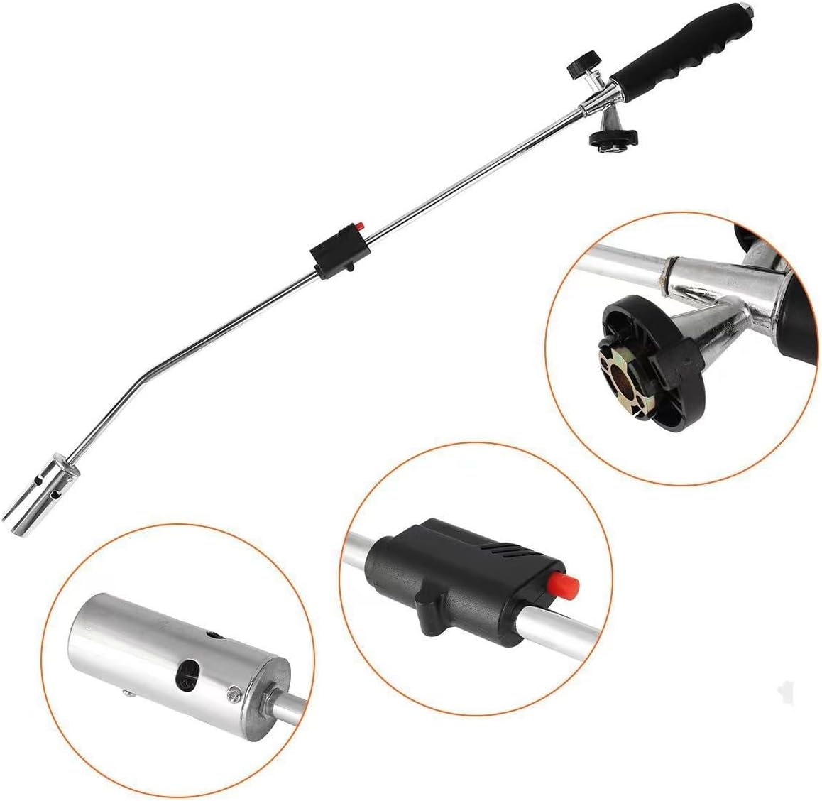 AIMALL Propane Weed Burner - Butane Gas Torch for Garden, 31.49" Wand Lighter Tool, High-Efficiency Weed and Ice Melter image number 5