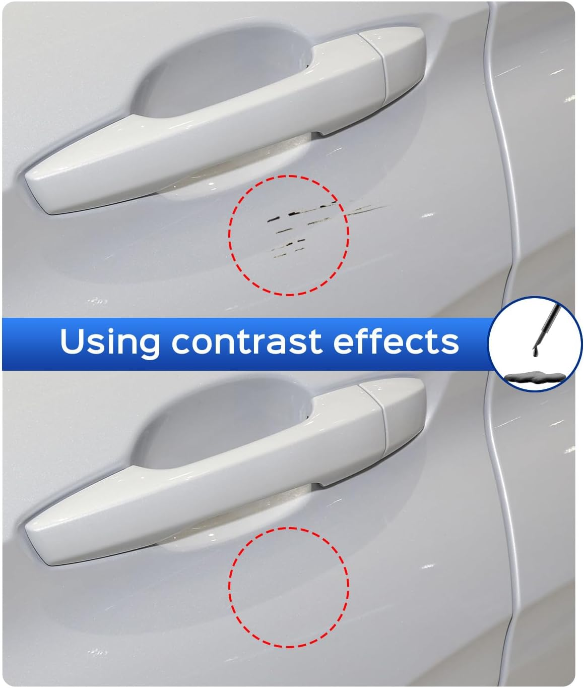 White（Fz/W37） Touch up Paint Compatible with Mitsubishi Exact Match&ndash;Chips and Nicks Touch Up image number 3
