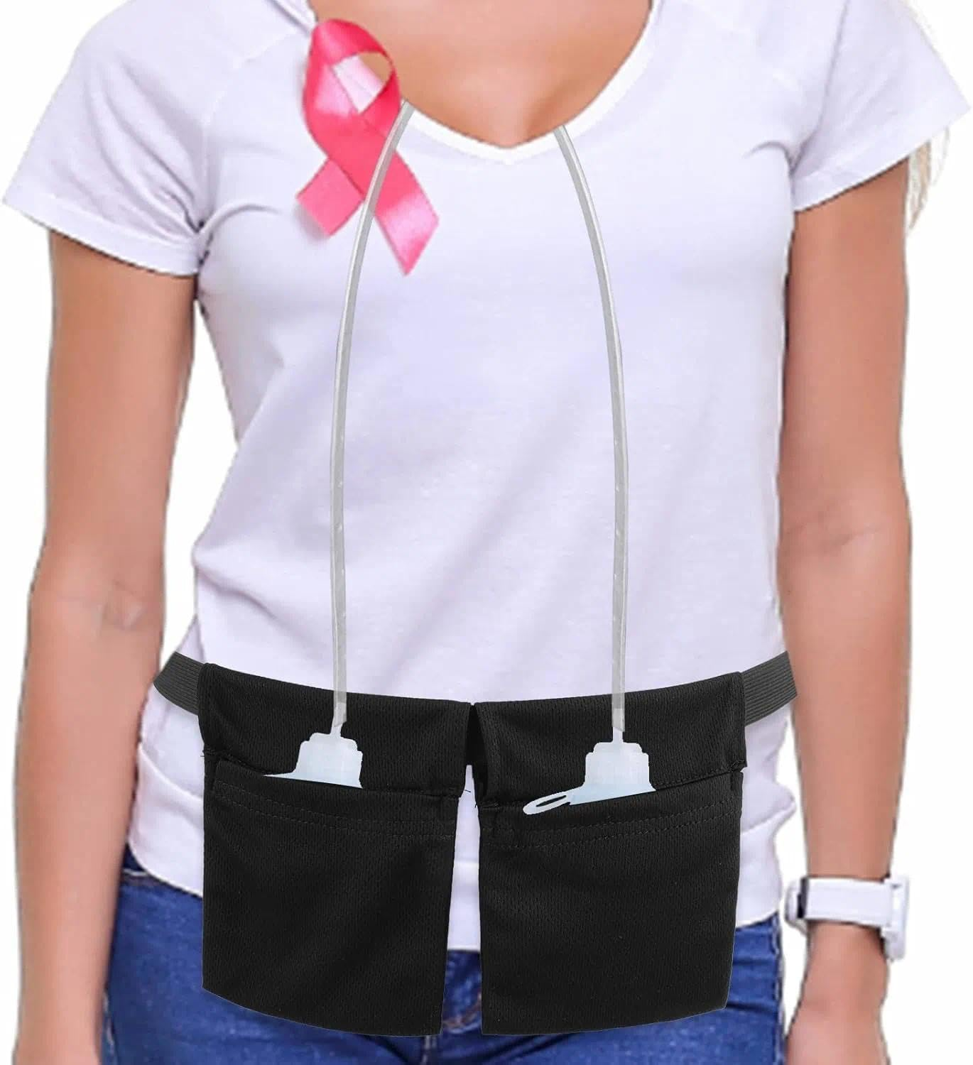 Drain Holder Surgery Drain Holder Belt for Post Surgery Recovery, Tummy Tuck and Breast Mastectomy, Adjustable Drainage Pouch Compatible with Drain Bottles and Tubes &mdash; Unron image number 5