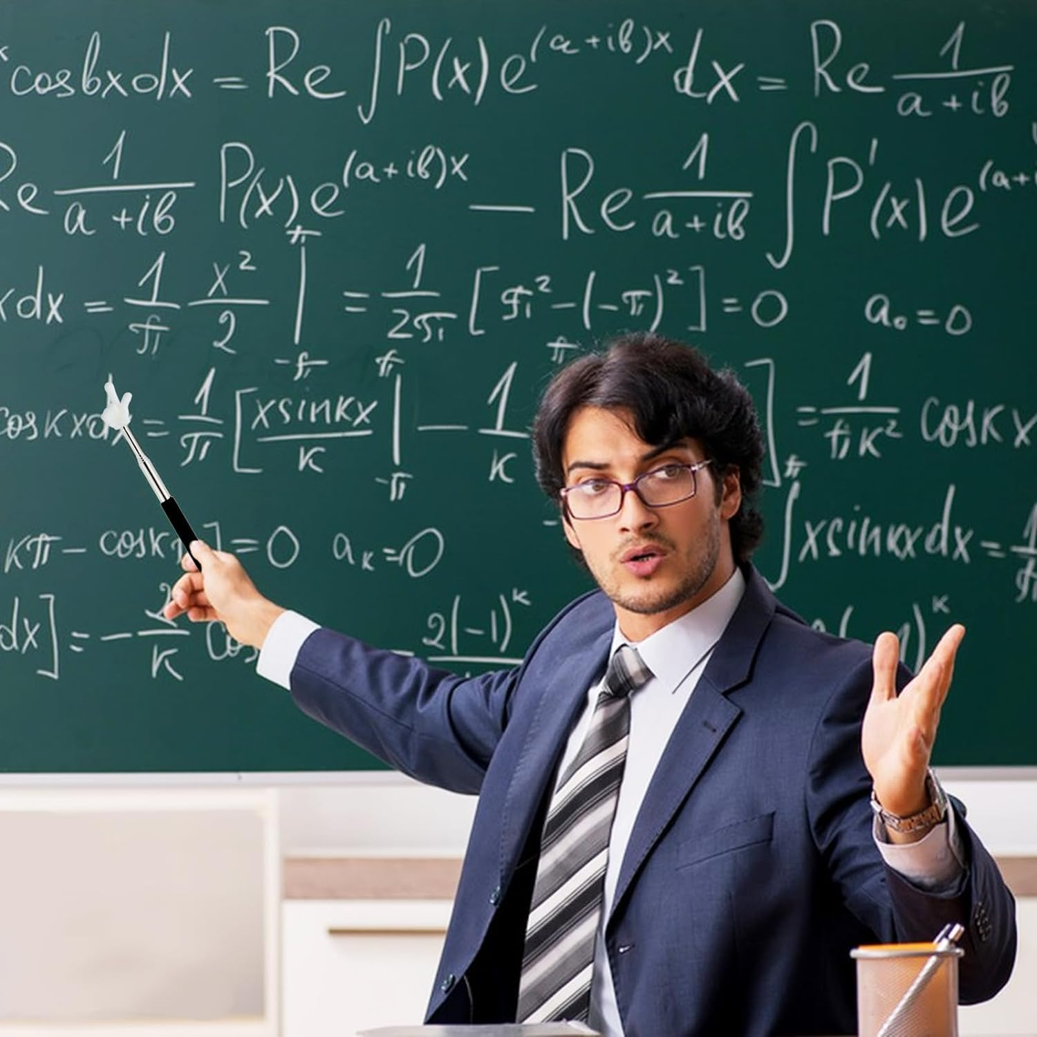 Teacher Pointer Finger Pointer Stick Telescopic,2Pcs Telescopic Teachers Pointer Hand Pointer Finger Pointer Stick,Retractable Teacher Pointer Stick,Extendable Hand Pointer Finger Pointer Stick,Black - Black image number 5