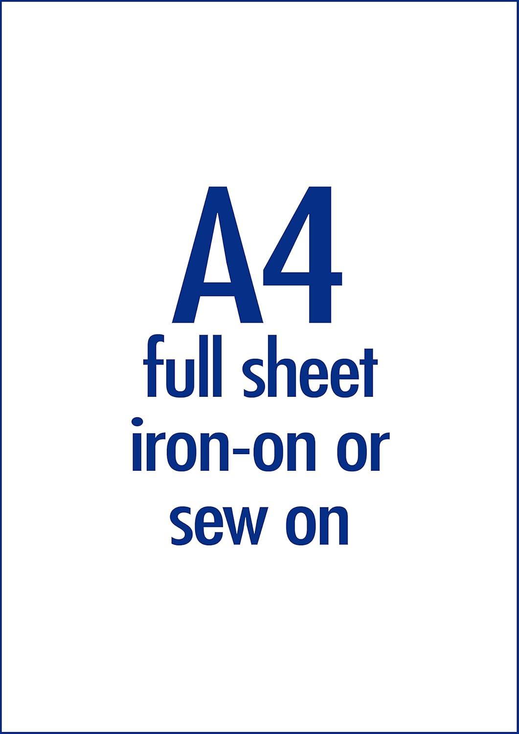 Avery Iron or Sew-On A4 Printable Fabric Sheets, for Inkjet Printers, Blank, 5 Sheets (70590) image number 1