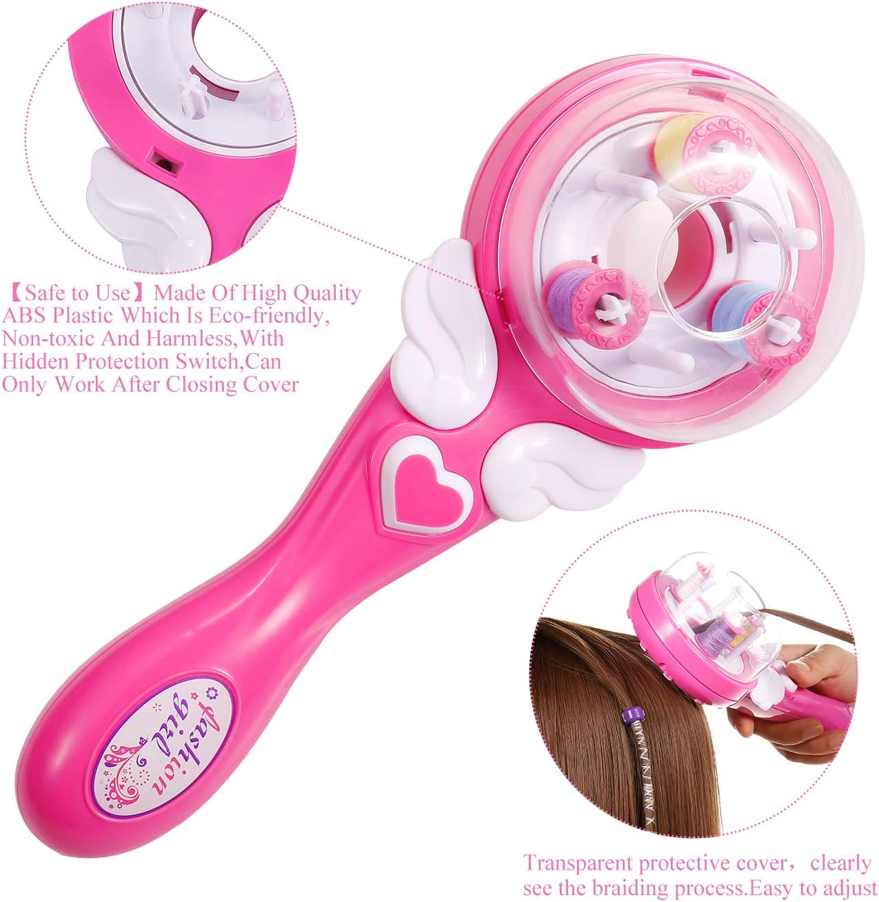 Oradrem Easy Automatic Hair Decoration Braider Styling DIY Tool Electric Hairstyle Tool Gifts Beauty Fashion Salon Toy Kits for Teen Girls image number 1