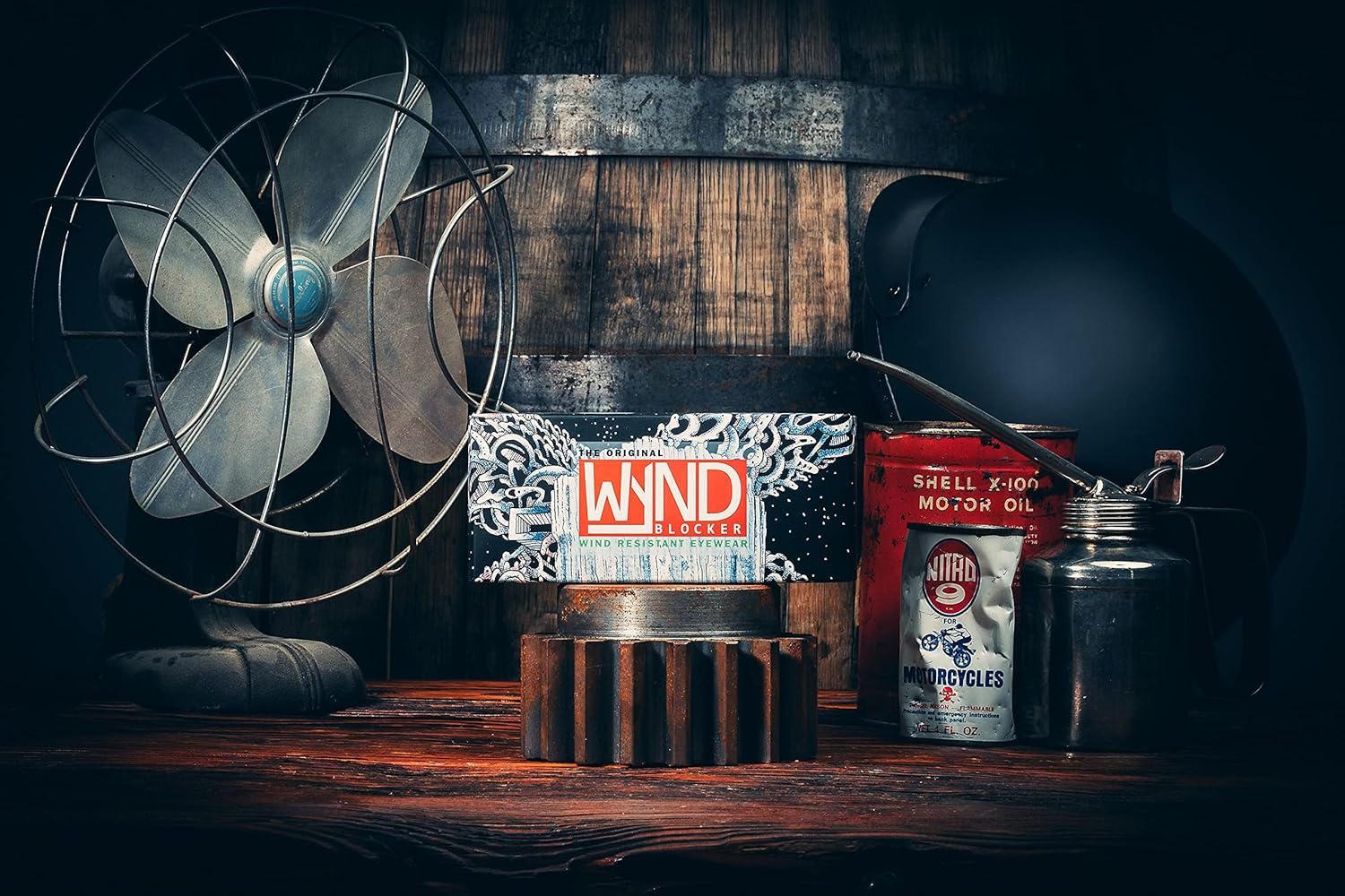 WYND Blocker Motorcycle Riding Glasses Extreme Sports Wrap Sunglasses - Black | Yellow Night Driving image number 7