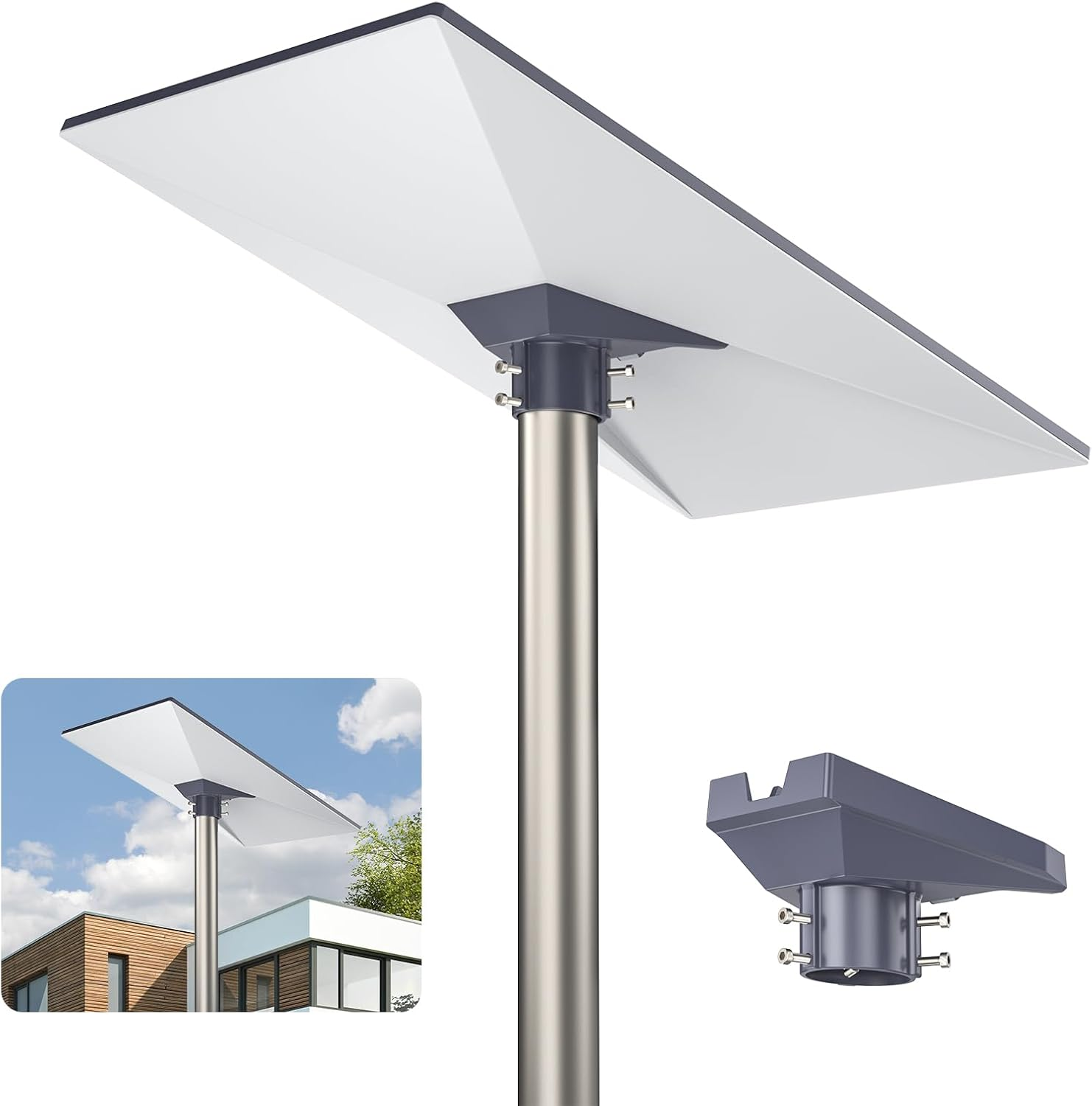 Starlink Gen 3 Pipe Adapter, Durable Aluminum Starlink Pole Mount Kit, Compatible with STARLINK Standard Dish, V3 Kickstand Dishy, Easy Installation & Secure Starlink Gen 3 Mount for Antenna Star Link image number 5