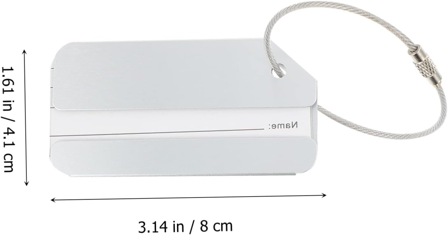 GAROZATION 6Pcs Travel Carry Bag Luggage Tags Suitcase Tag Lightweight Hanging Id image number 3