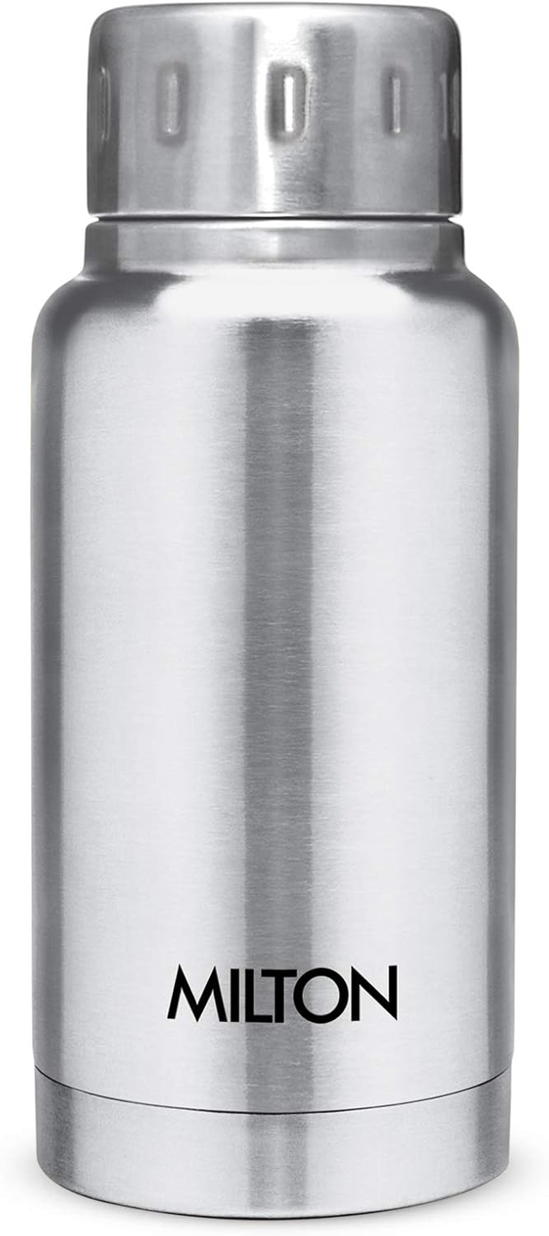 Milton Insulated Small Water Bottle 5.4 Oz (160 Ml) Stainless Steel Double Walled Vacuum Flask Hot and Cold Drinks, Leak-Proof Simple Screw Lid, Office, Gym, Elfin 160 Silver image number 5