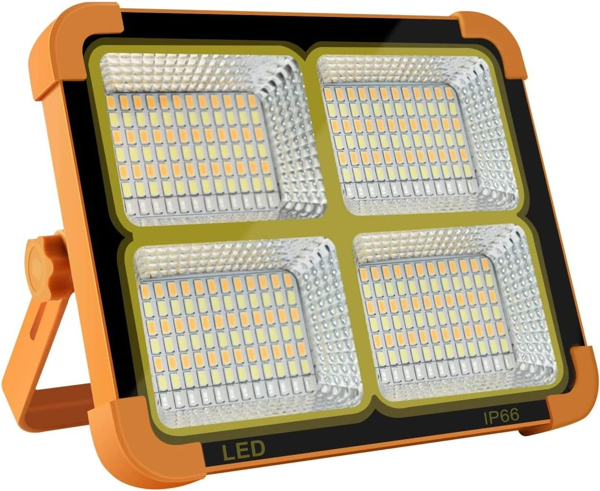 Portable Led Work Solar Light IP66 with Stepless Brightness Job Site Battery