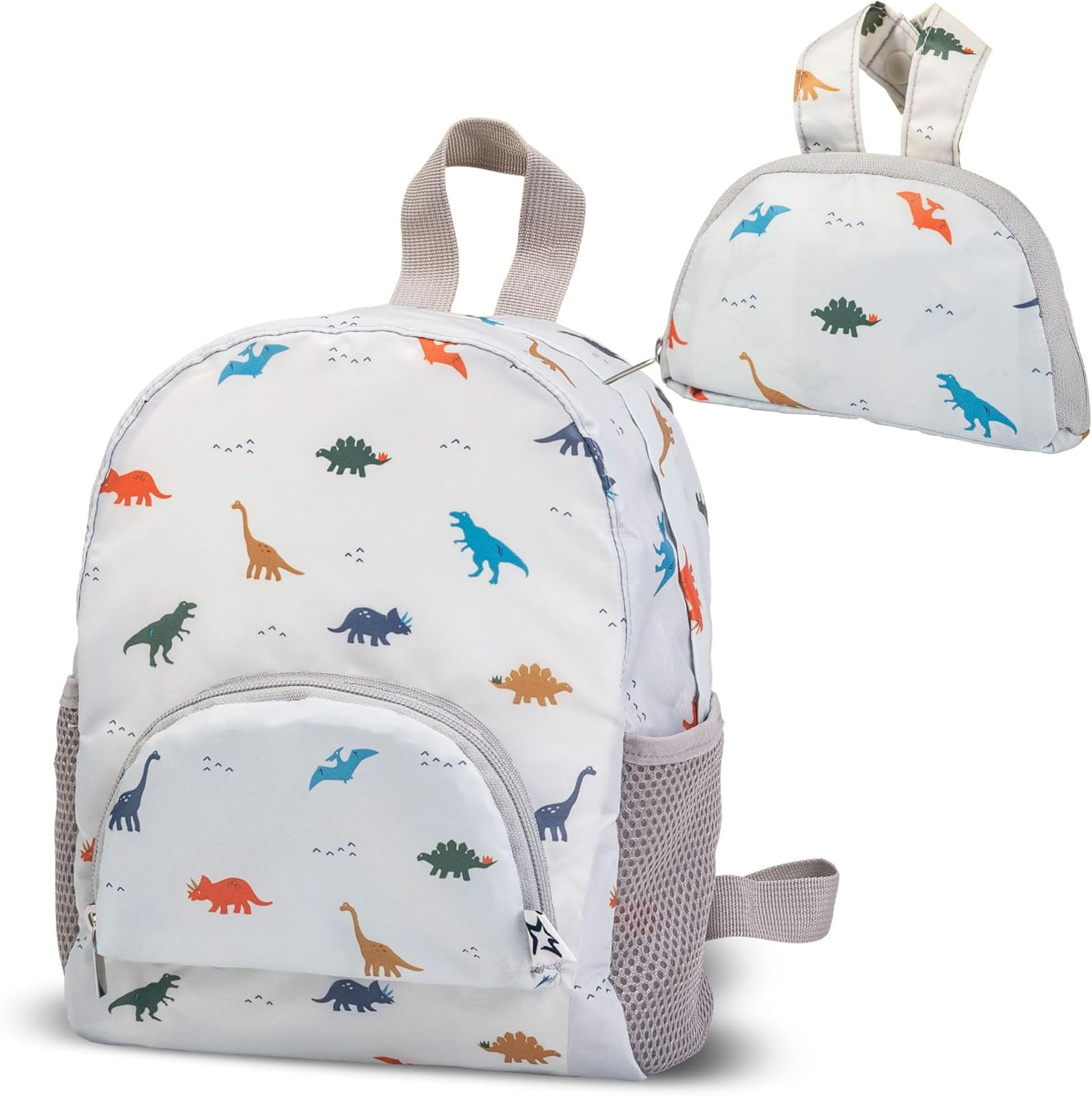 Tiny Twinkle Toddler Backpack &ndash; Lightweight, Waterproof, Folds up into Pouch. Great for Travel, Daycare, Beach, Swim School