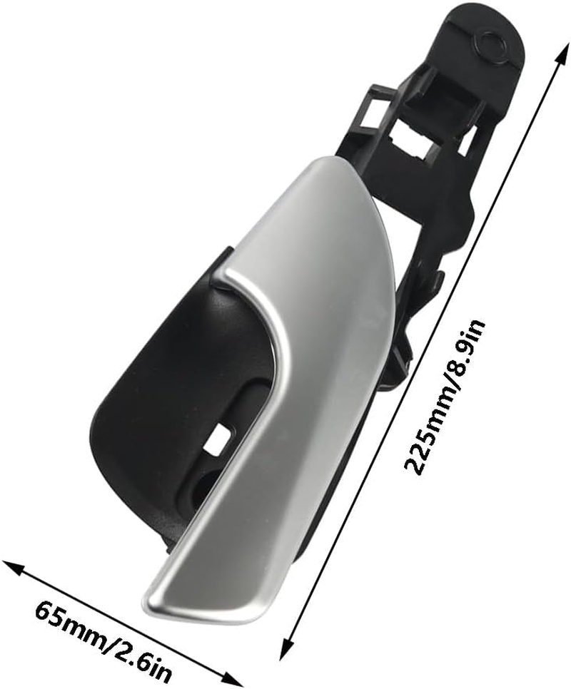 Baceyong 1X Interior Door Handle Trim, Car Door Handle Cover Compatible with A1Fa Romeo Giulietta 940, Part Number 156092160, 156092156, Black Rear Right image number 1