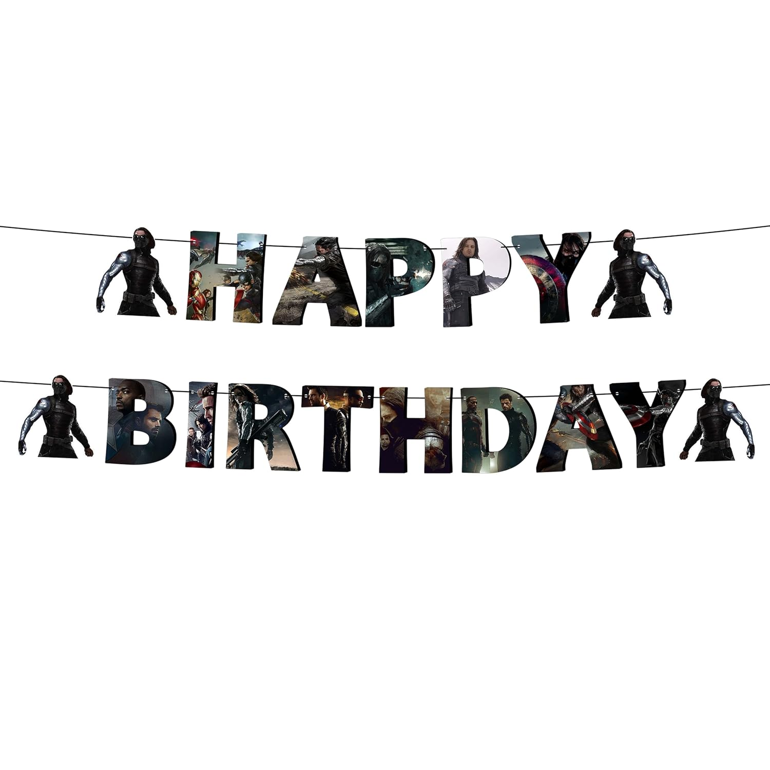 Wntr Slder Birthday Banner &ndash; Striking Party Decoration for Heroic Celebrations