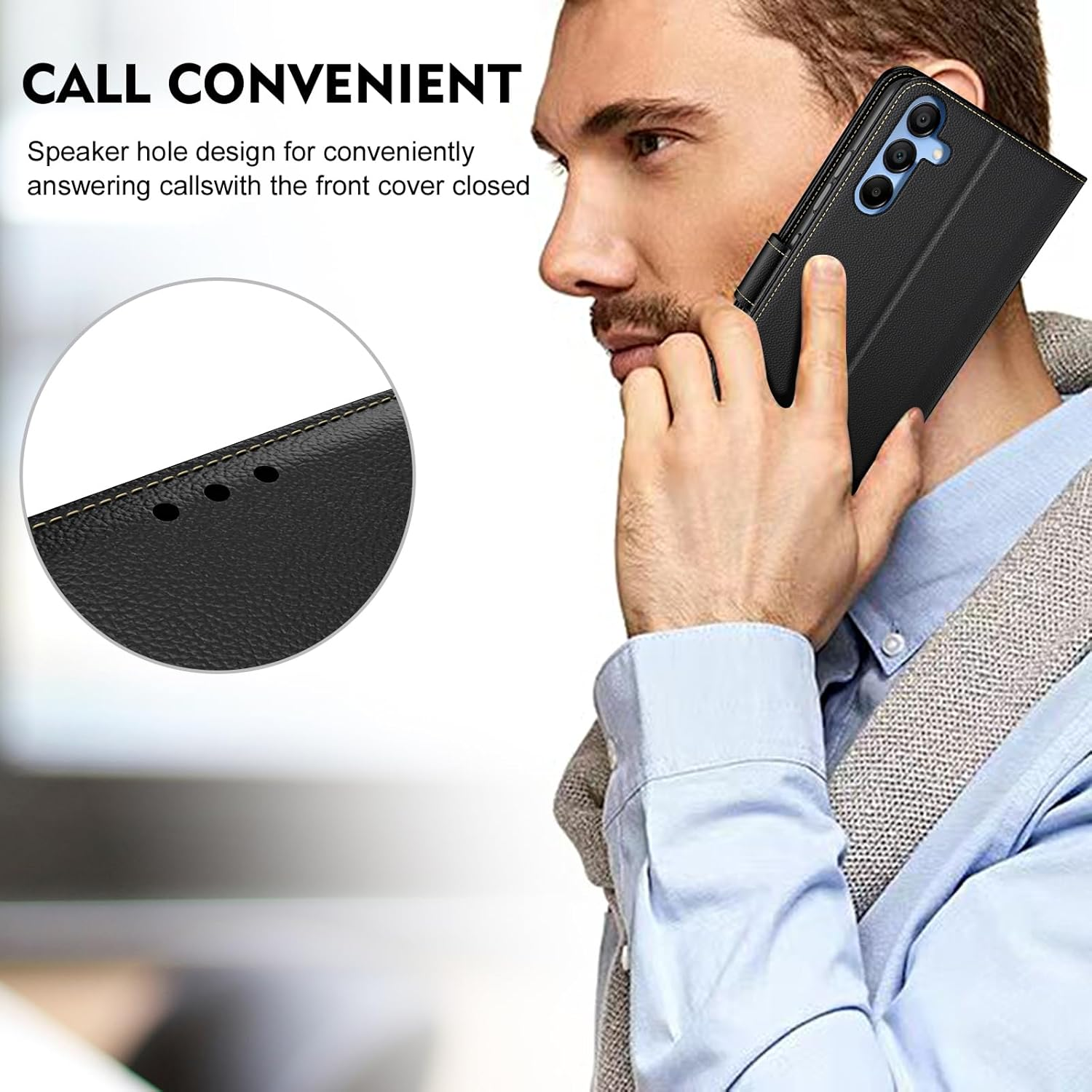 TQIAHF Mobile Phone Case for Samsung Galaxy S25 5G / S24 5G Flip Case with Screen Protector Glass Protection Leather Folding Flip Cover Case Protective Case Card Slot Complete Protection Mobile Phone image number 1