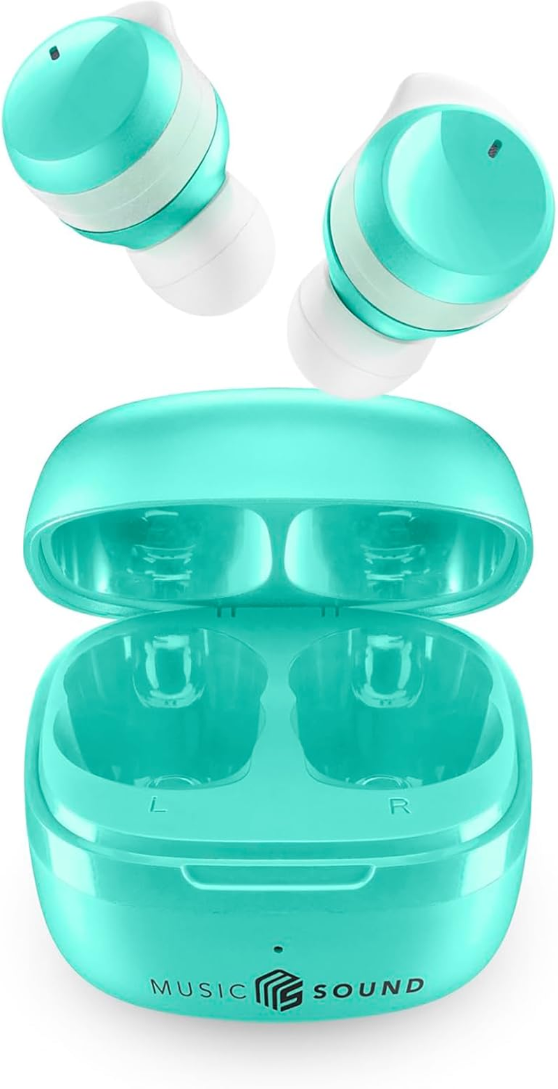 Music Sound - Flow - Wireless In-Ear Bluetooth Headset - Playtime 25 Hours - Yellow