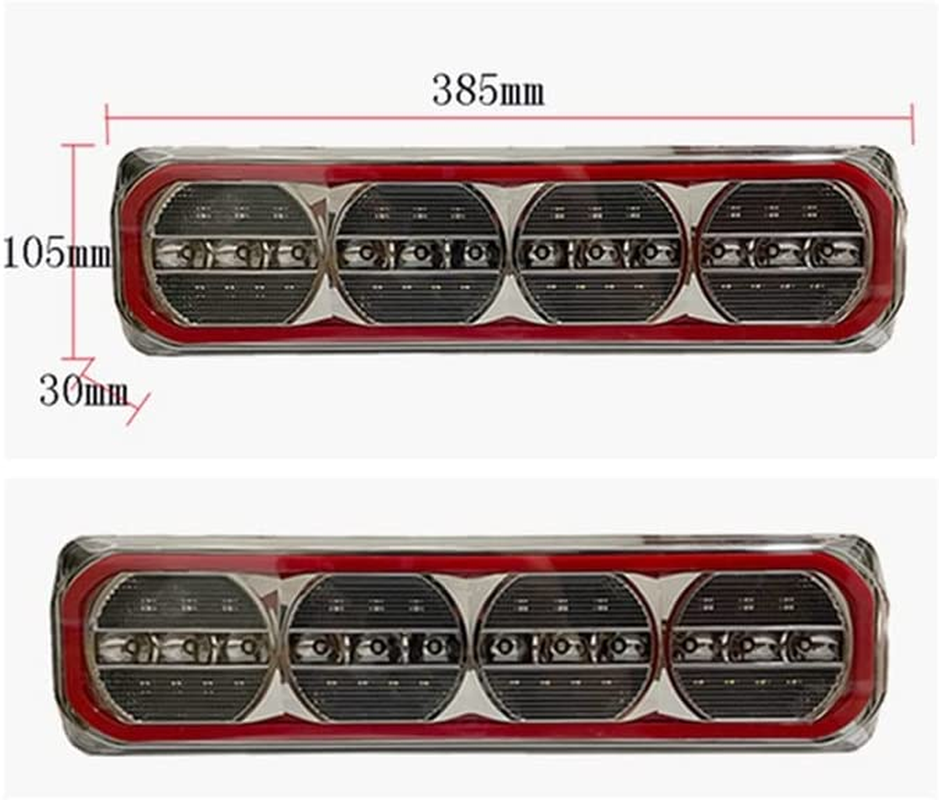 2Pcs 100LED Trailer Lights 3 LED Combination | Turn Signal Running Brake Reverse LED Trailer Lights| Waterproof IP68 Taillight for Trailer Light Kit Truck RV Camper UTV UTE Vans image number 5