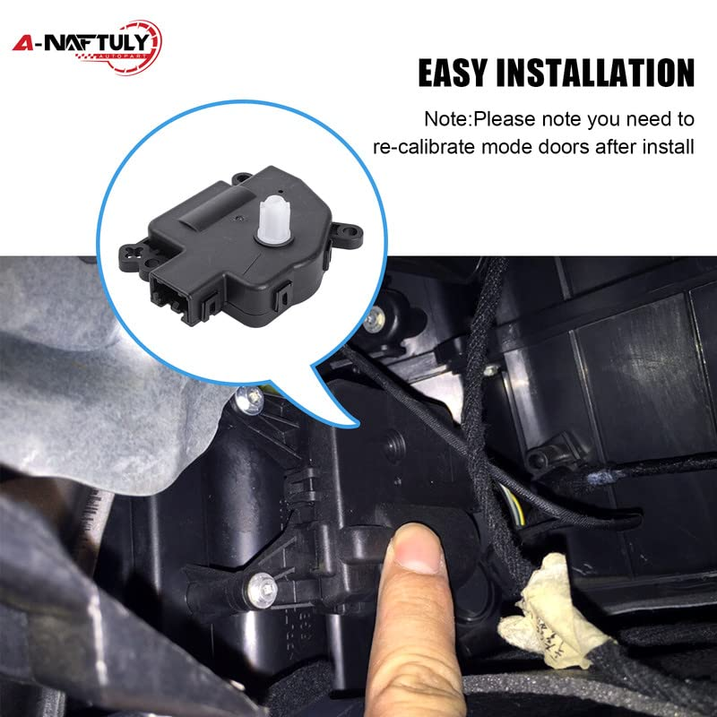 A-NAFTULY HVAC Blend Door Actuator Replacement for Chrysler 200 2012-2014/Sebring, Dodge Avenger/Journey/Caliber, Jeep Wrangler/Patriot/Compass Ram-Heater Air Door Actuator Motor, 604-029, 68018109AA image number 6