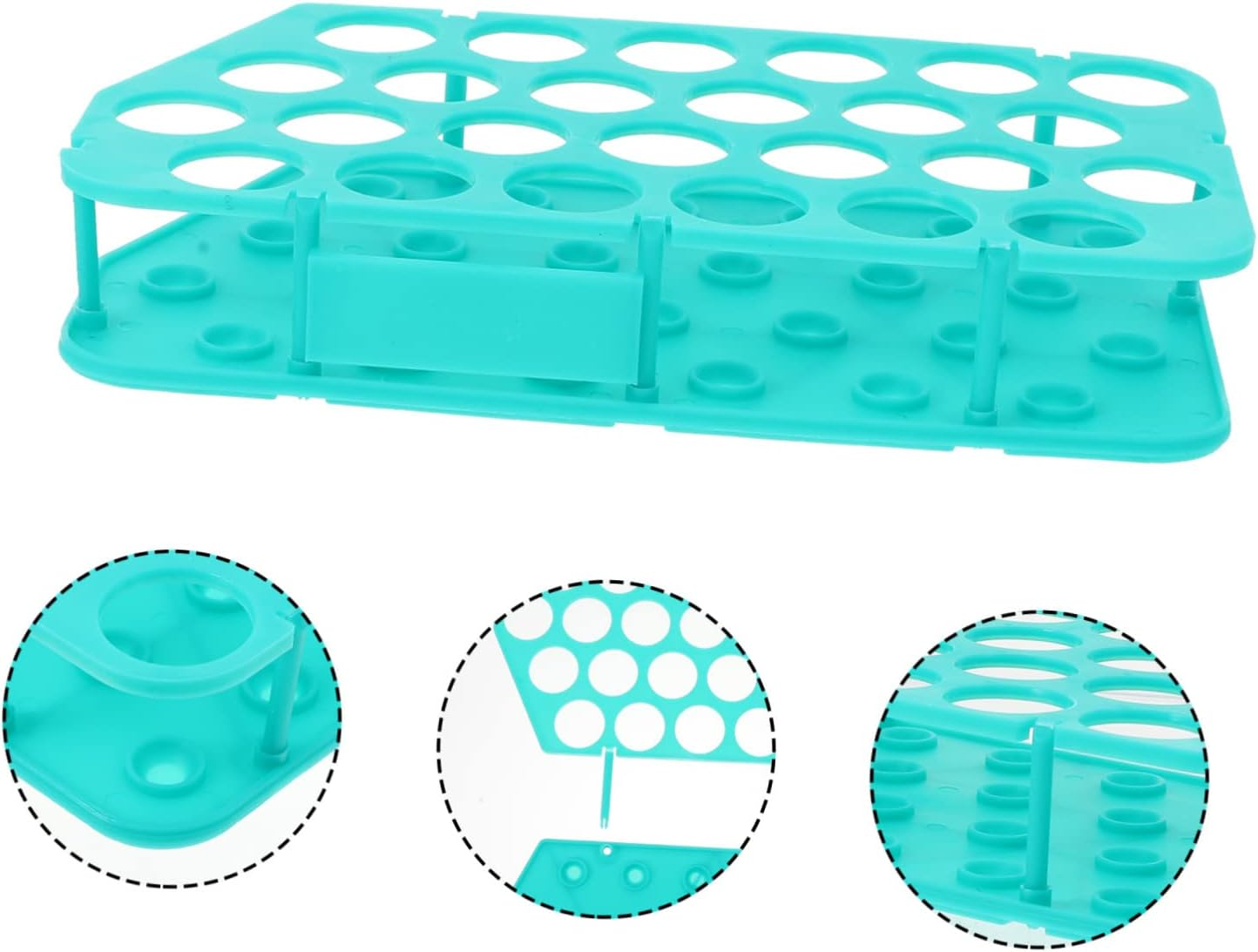 SOLUSTRE Centrifuge Tube Rack 50Ml 25 Holes Detachable Single-Sided Lab Tube Holder for Scientific Research Industrial and Laboratory Use image number 3