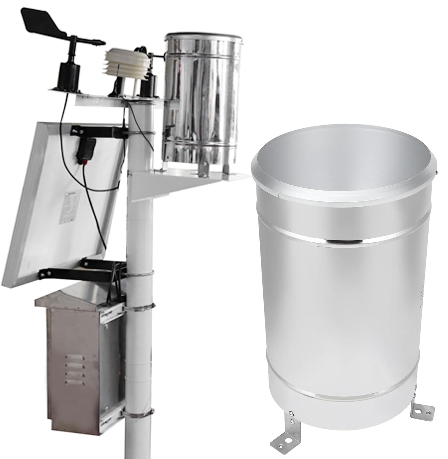 Stainless Steel Rain High Sensitivity Tipping Bucket Rainfall Monitoring Tool for Meteorological Stations Hydrological and Forestry image number 1