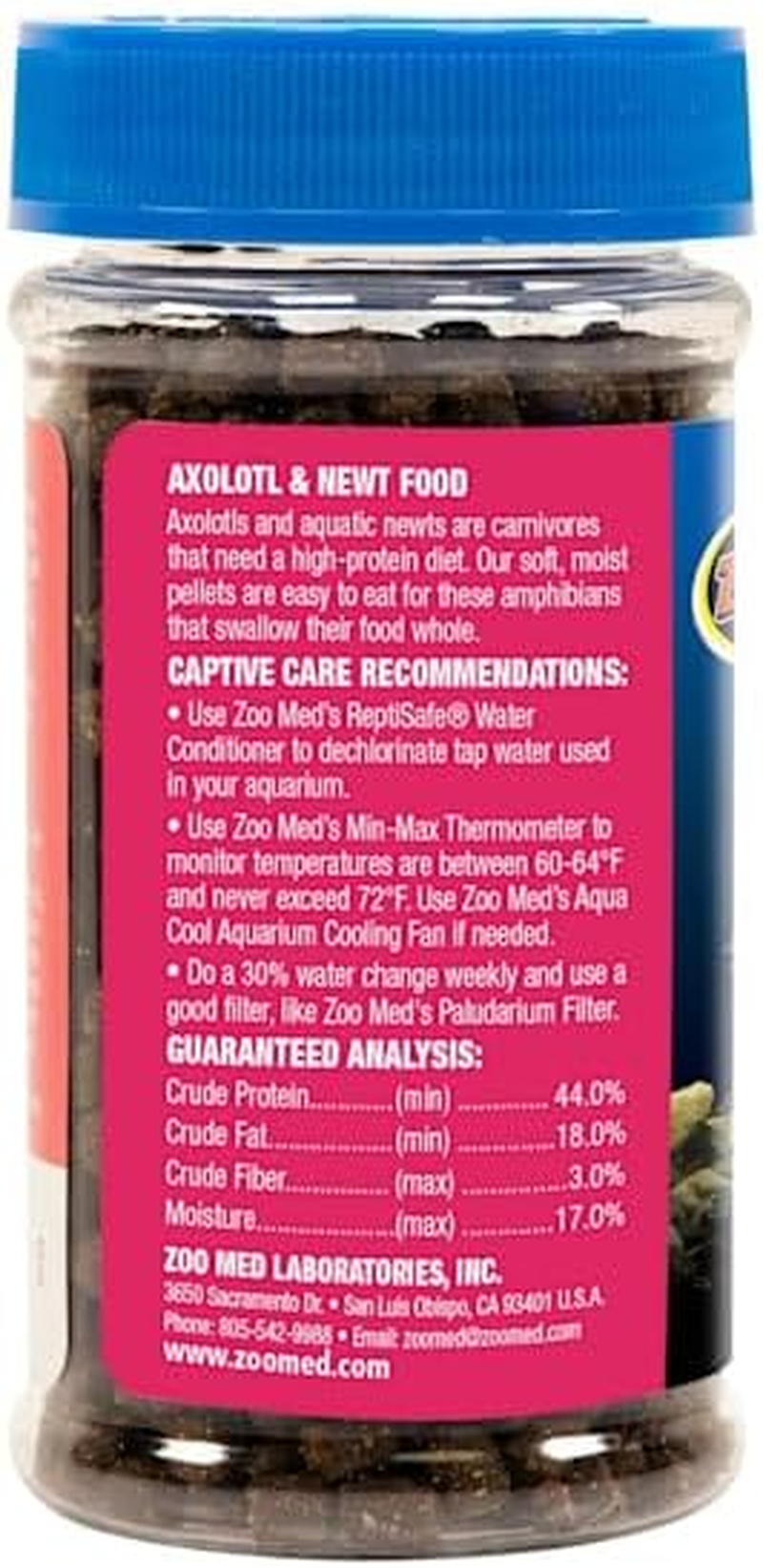 Zoo Med Axolotl & Aquatic Newt Food, 2 Oz. image number 4