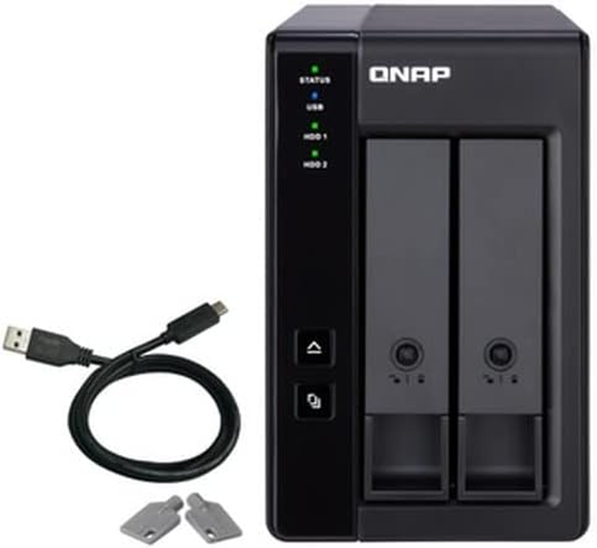 QNAP TR-002 2 Bay Desktop NAS Expansion - Optional Use as a Direct-Attached Storage Device image number 4